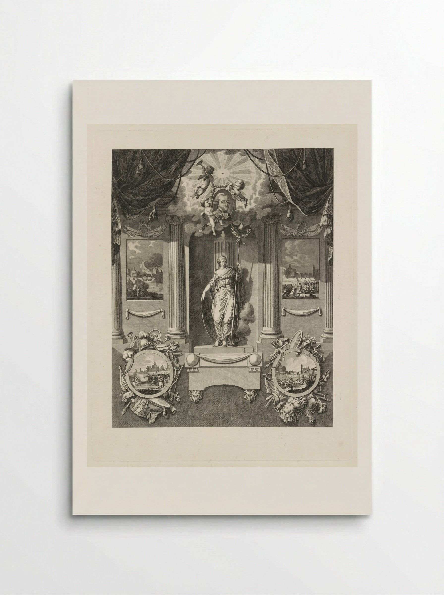 Erezuil voor luitenant-generaal Carel Baron van Boetzelaer - Cornelis Brouwer - Poster
