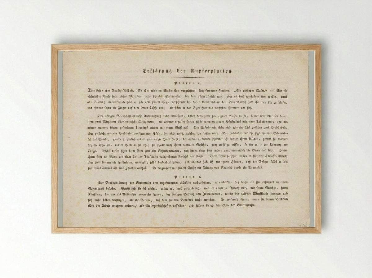 Erklärung der Kupferplatten - Friedrich Rottmann - Framed Print Wood