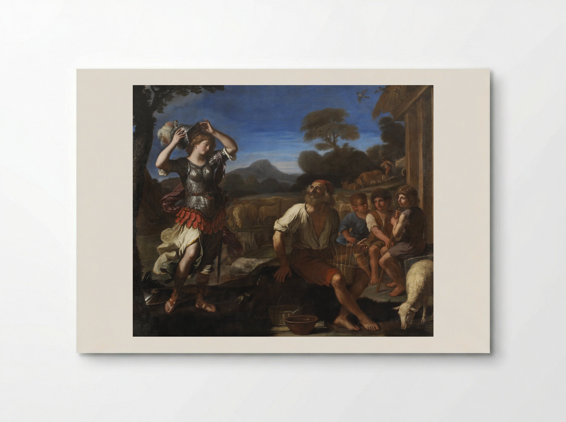 Erminia and the Shepherd - Guercino - Poster