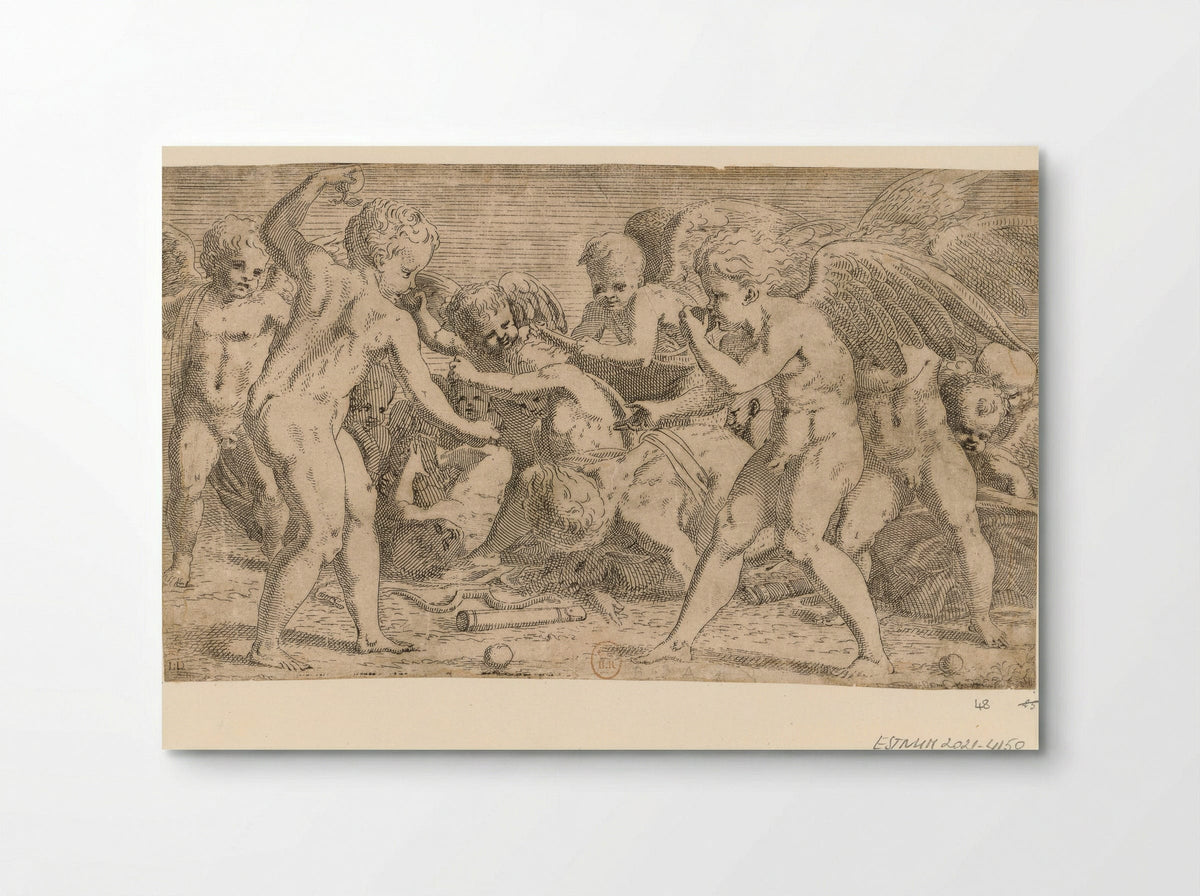 Eros en Anteros - Léon Davent - Poster