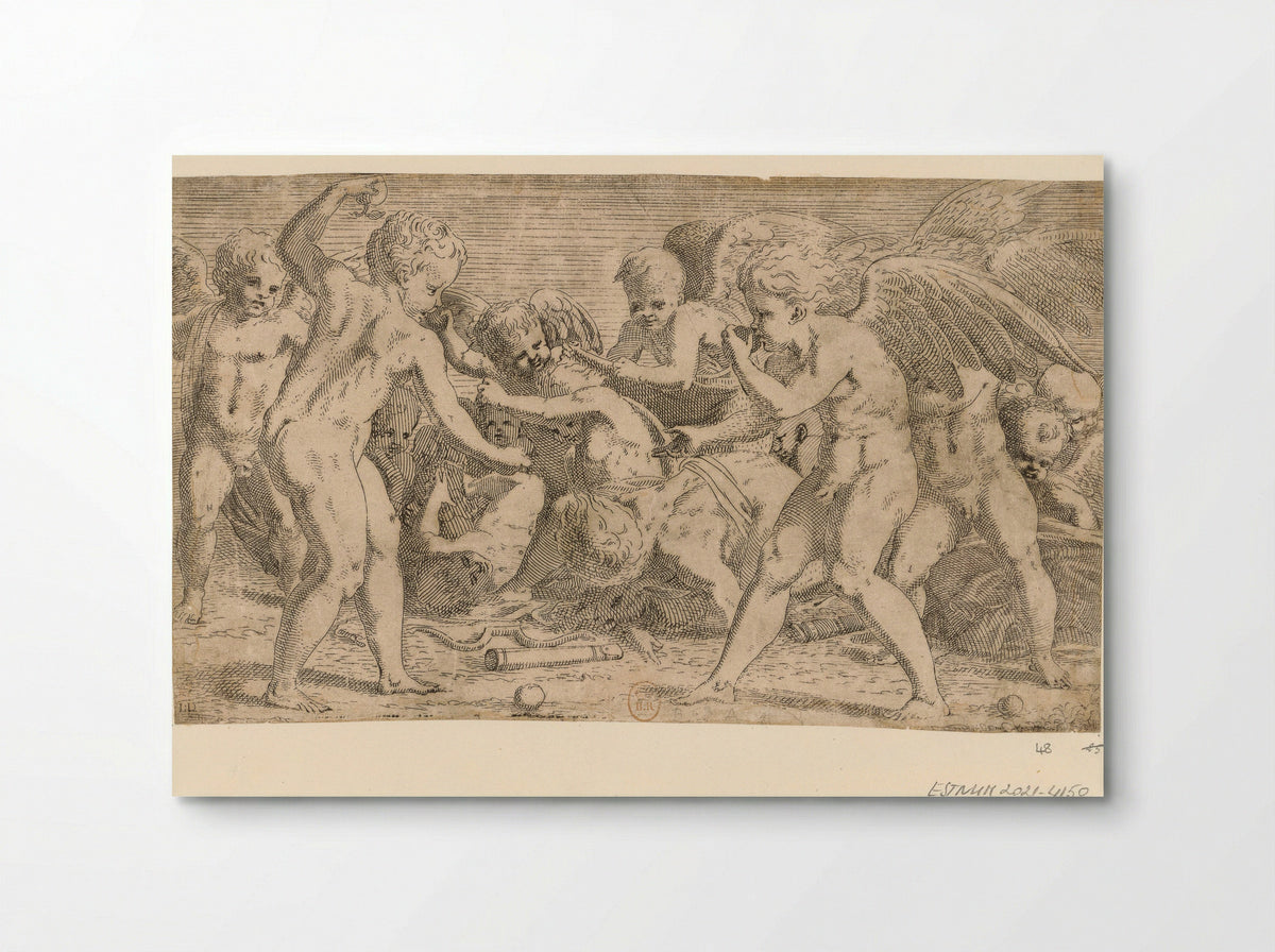 Eros en Anteros - Léon Davent - Poster