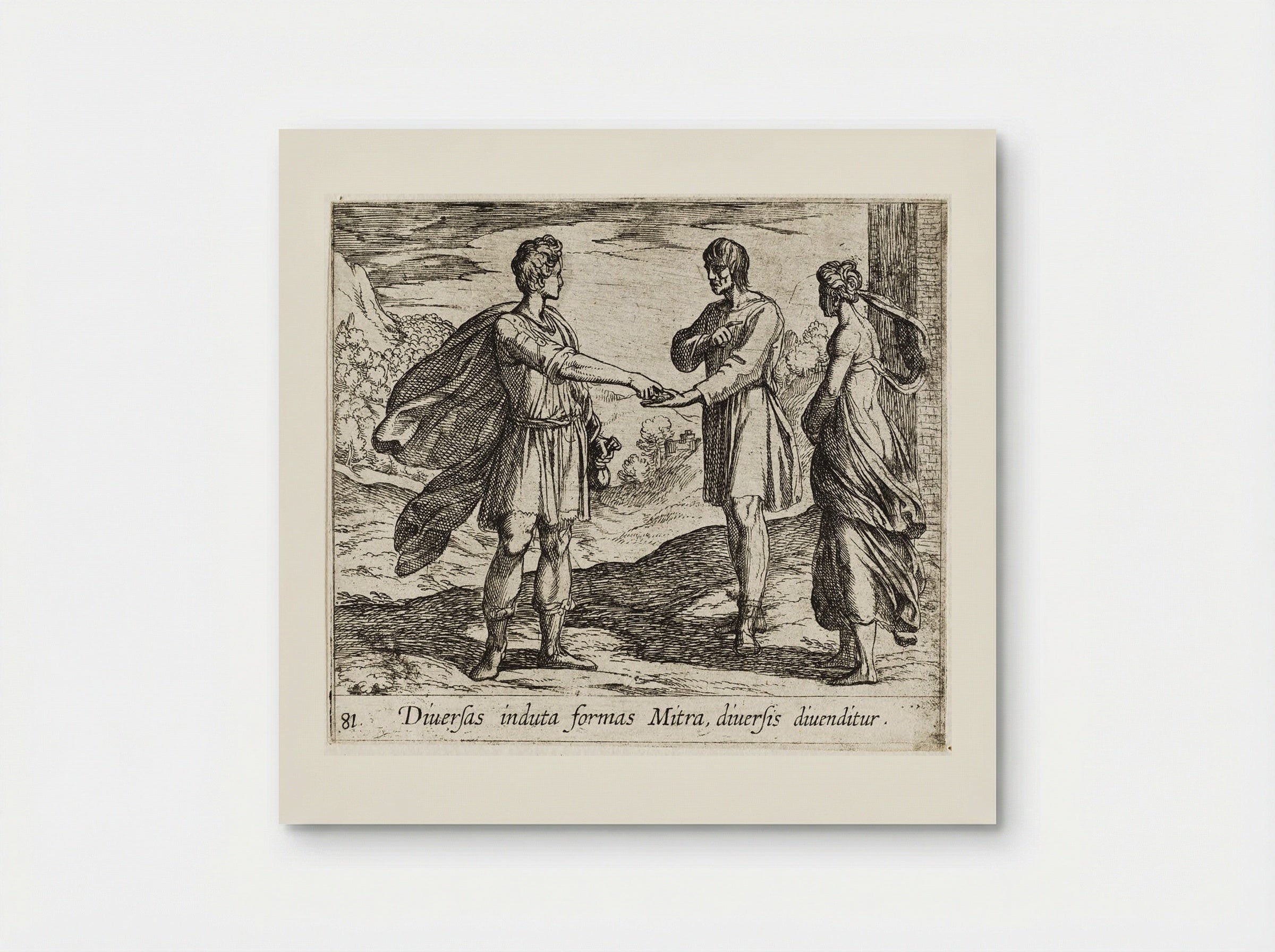 Erysichthon Selling His Daughter - Antonio Tempesta - Poster
