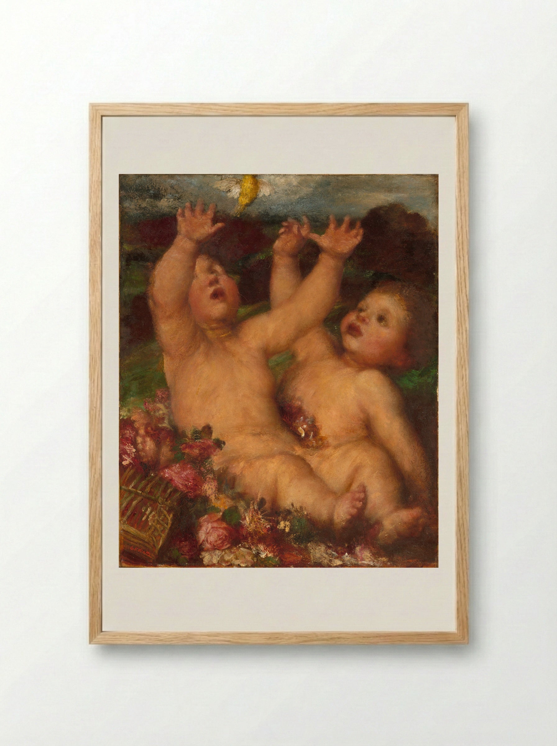 Escaped - George Frederic Watts - Framed Print Wood
