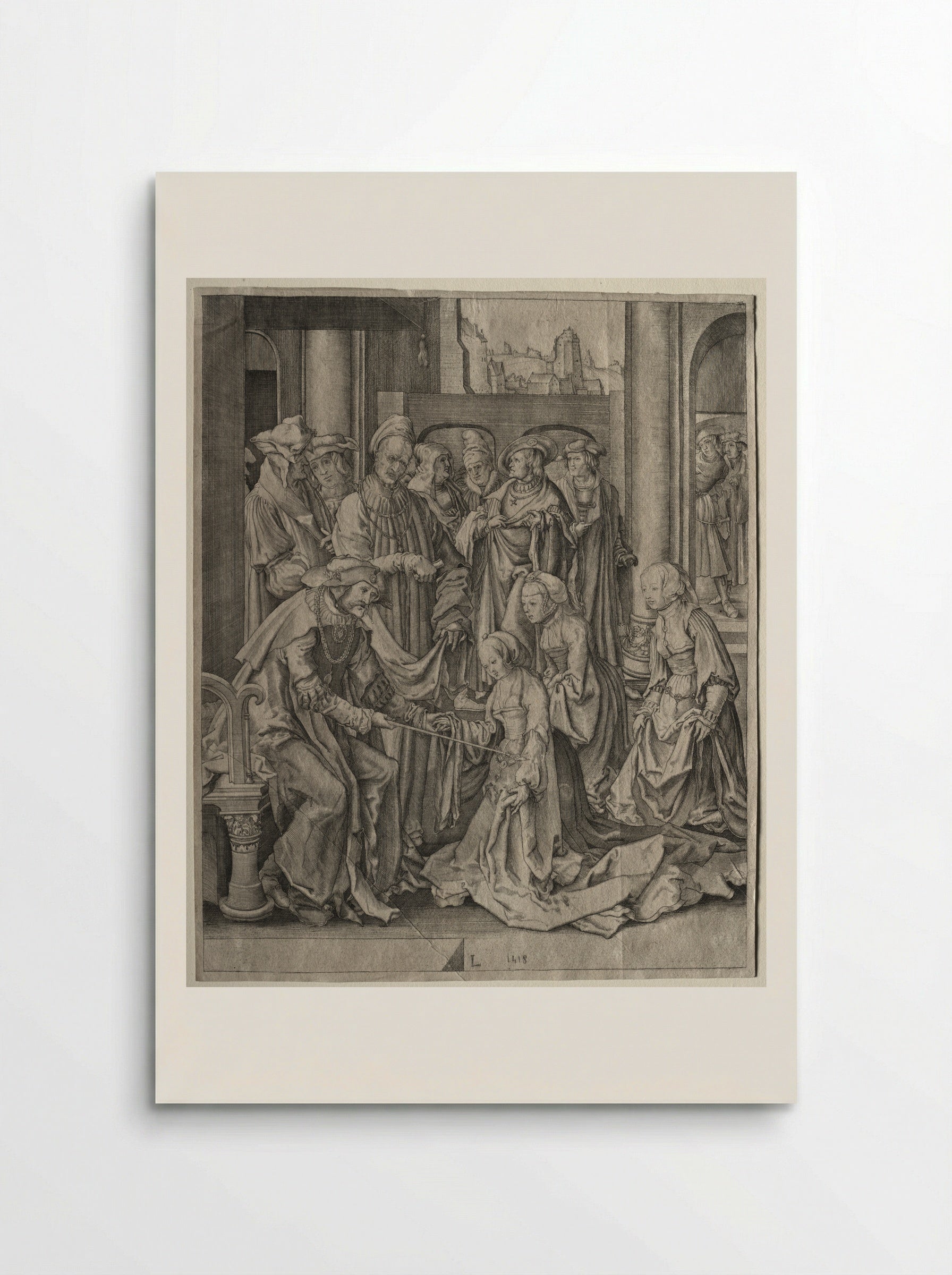Esther before Ahasuerus - Lucas van Leyden - Poster
