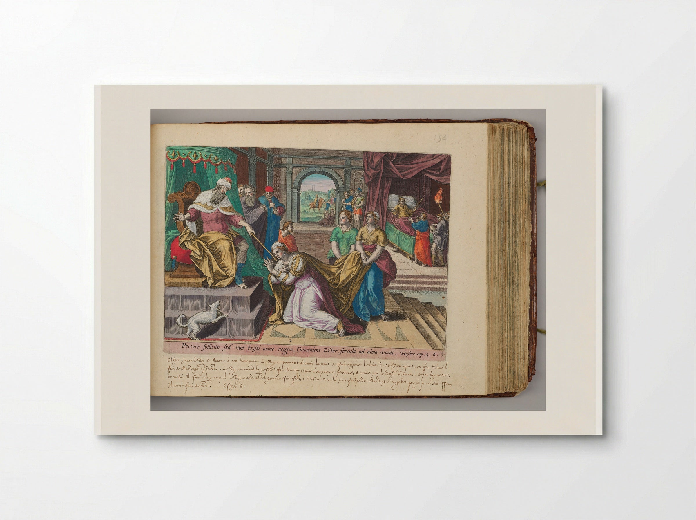 Esther before Ahasuerus - Hans Collaert the Elder - Poster