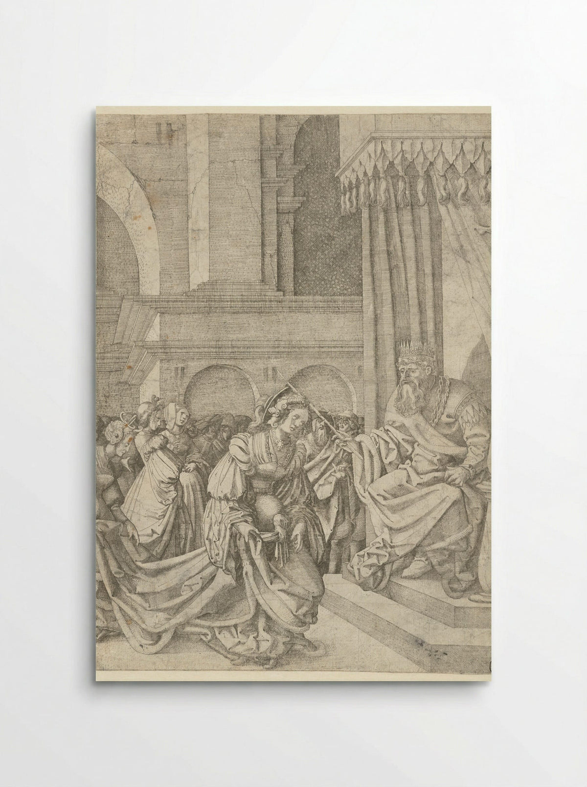 Esther before Ahasuerus - Frans Crabbe van Espleghem - Poster