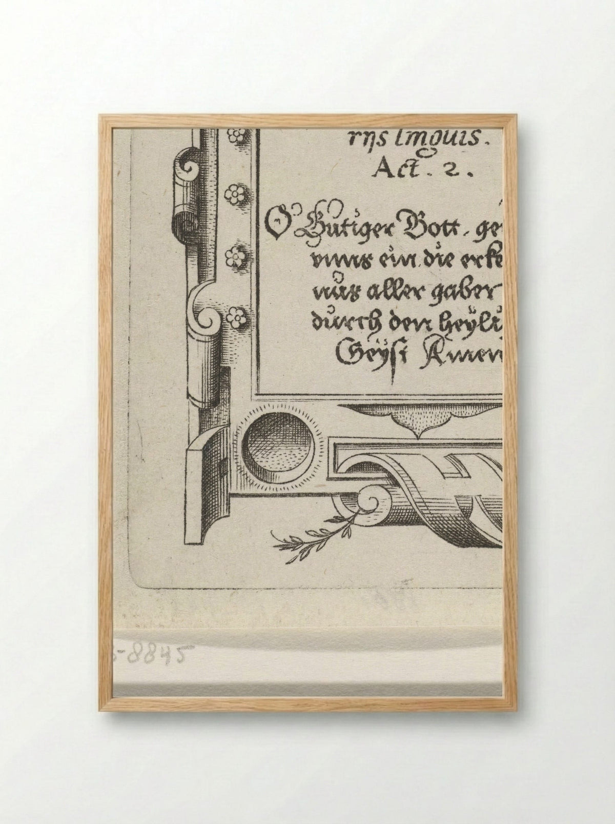 Et repleti - Virgilius Solis - Framed Print Wood