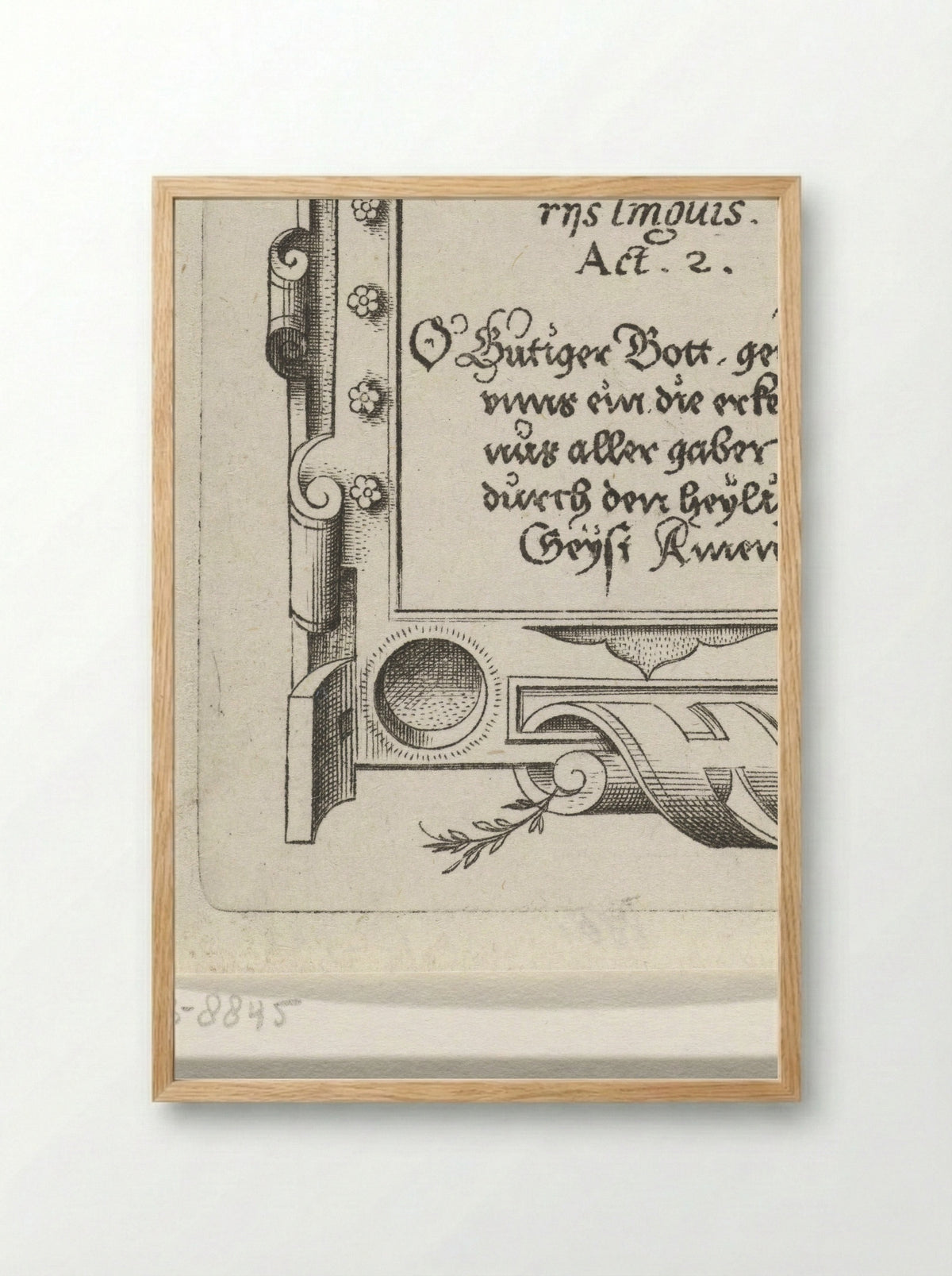 Et repleti - Virgilius Solis - Framed Print Wood