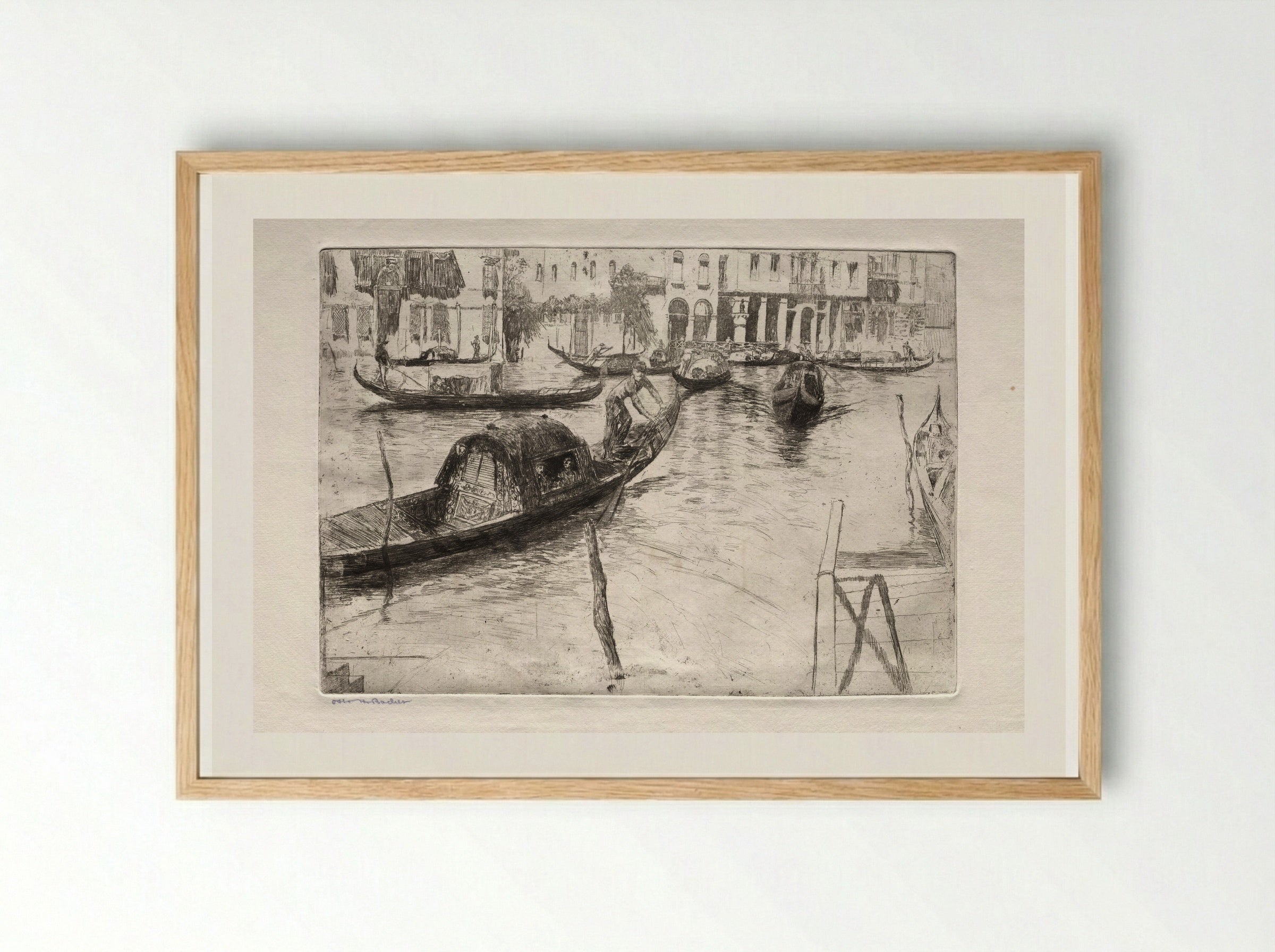 Etchings of Venice: St. Marks - Otto H. Bacher - Framed Print Wood