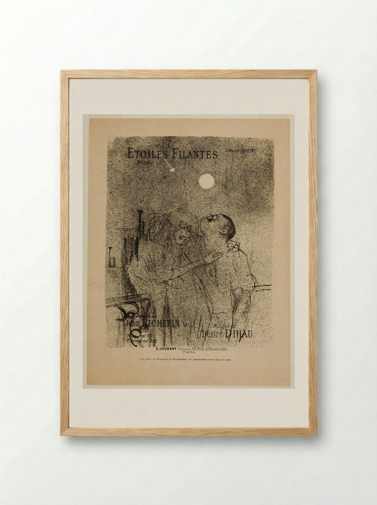 Etoiles Filantes - Henri de Toulouse-Lautrec - Framed Print Wood