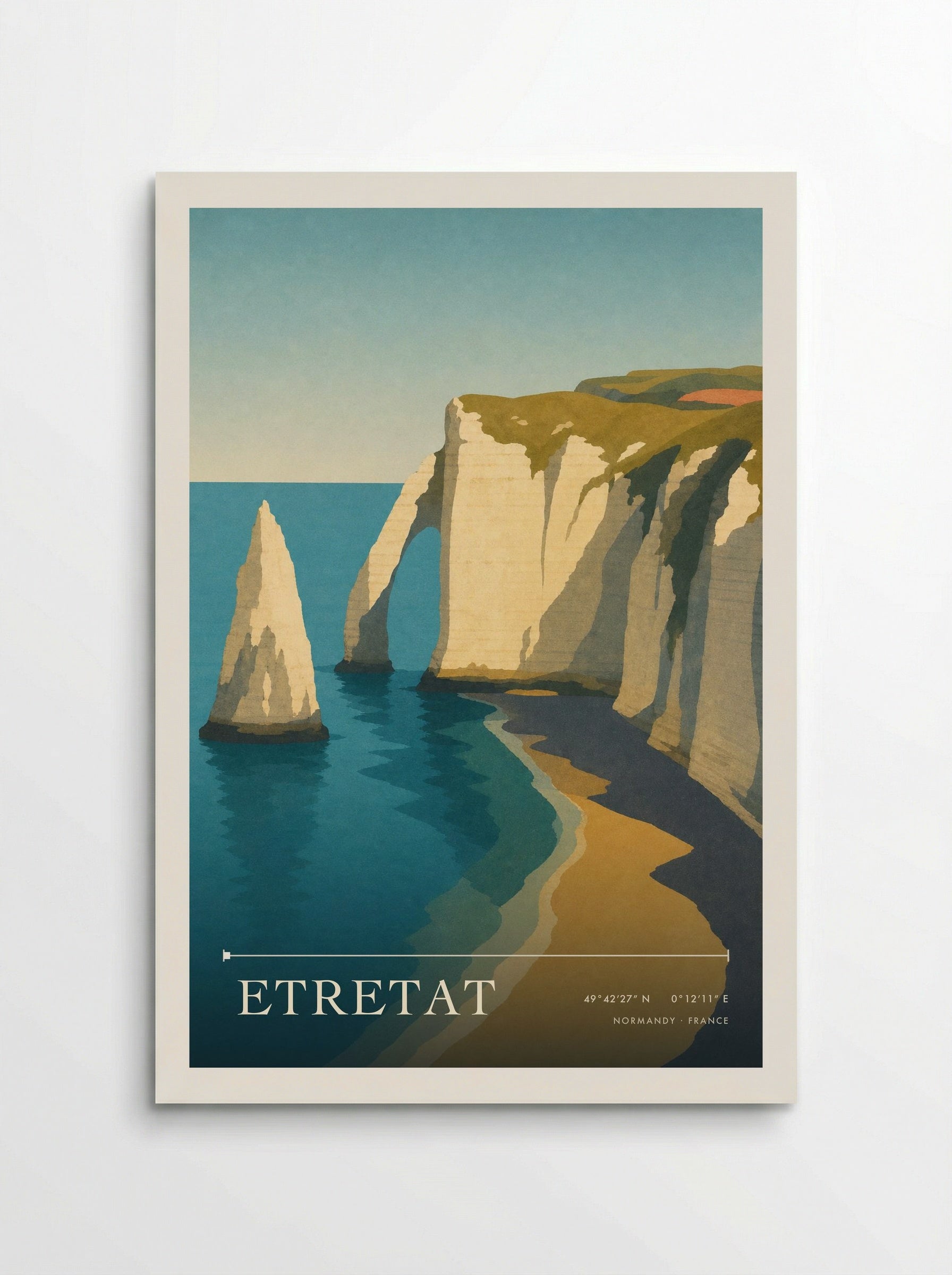 Etretat Travel Poster Artwork - Poster