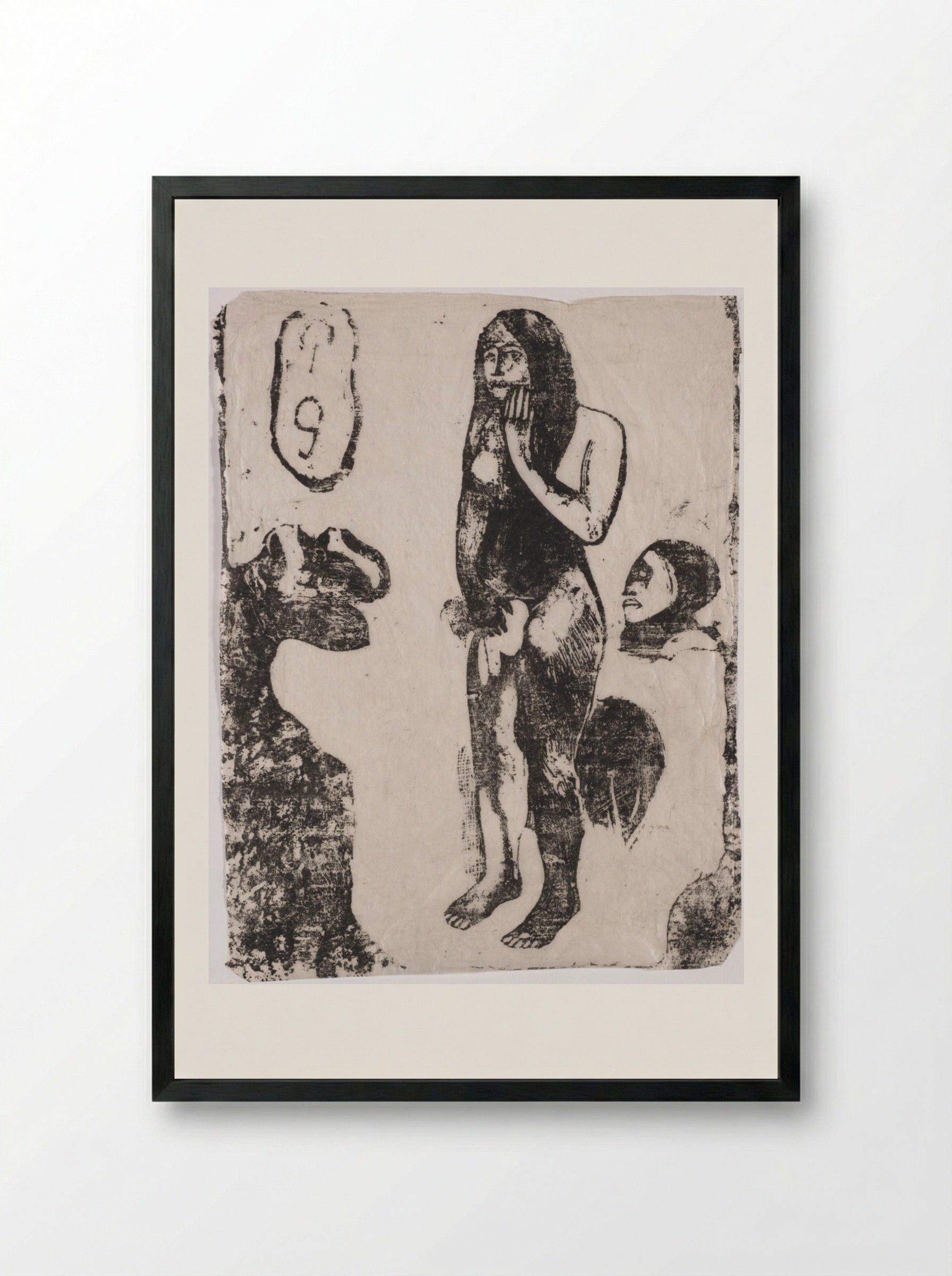 Eve - Paul Gauguin - Framed Print Black