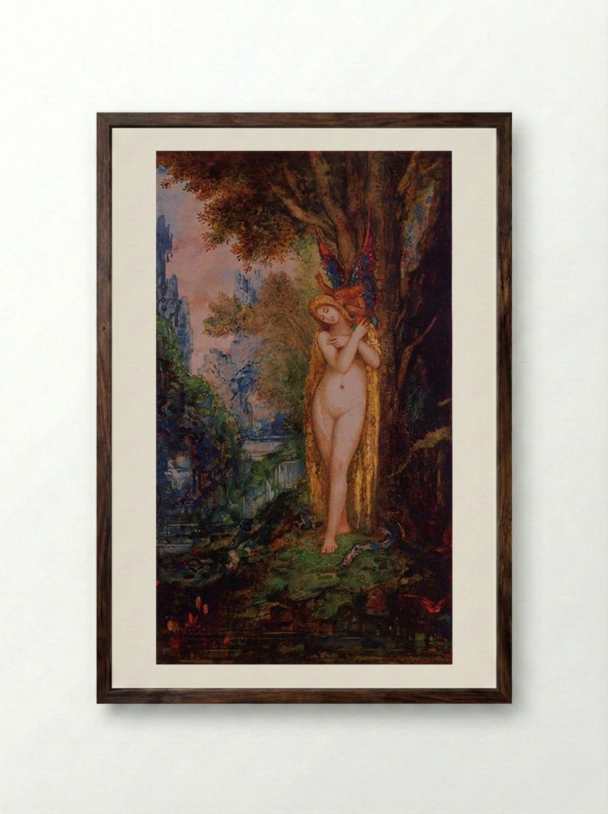 Eve - Gustave Moreau - Framed Print Dark Wood