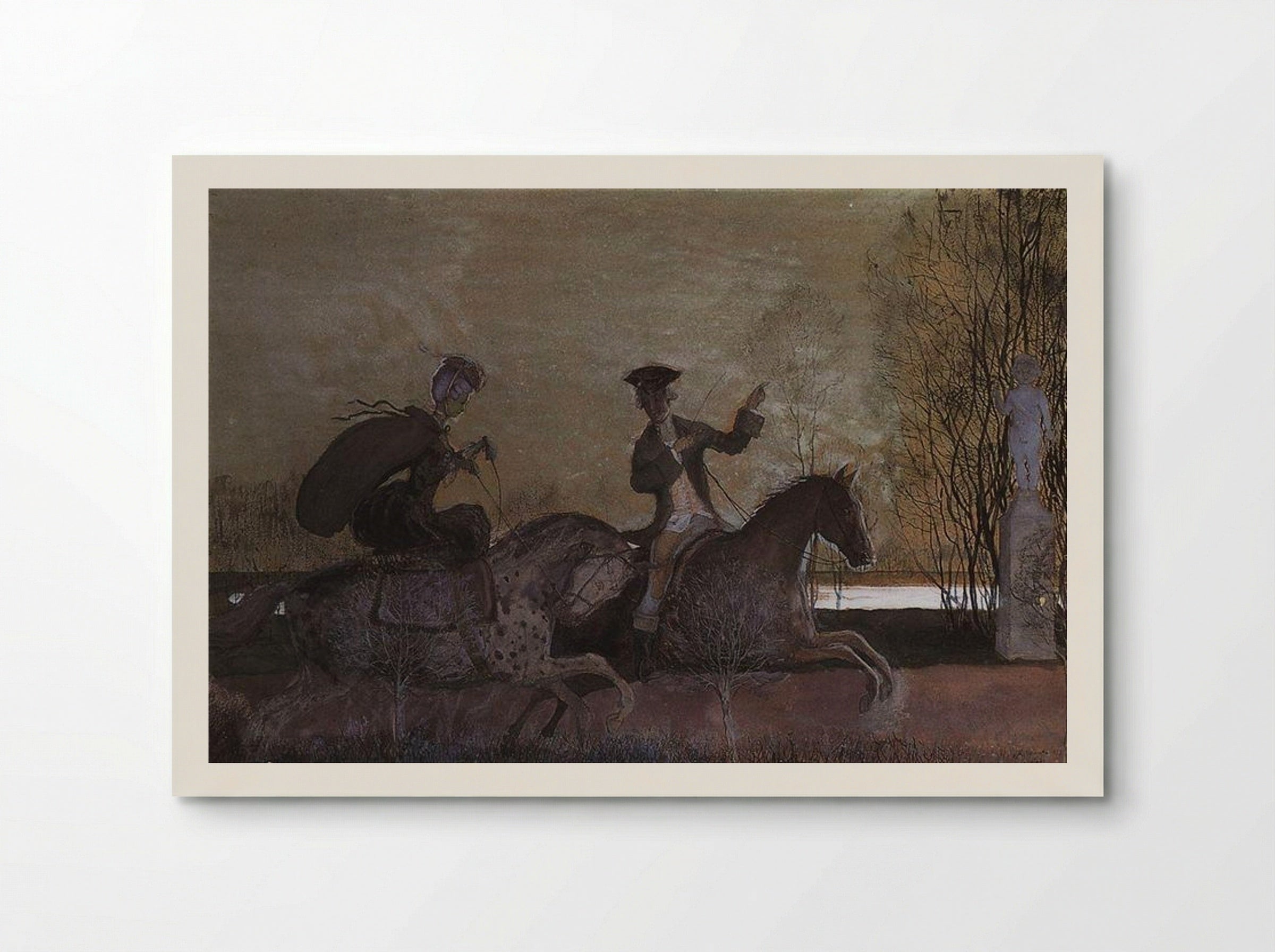 Evening Rides - Konstantin Somov - Poster