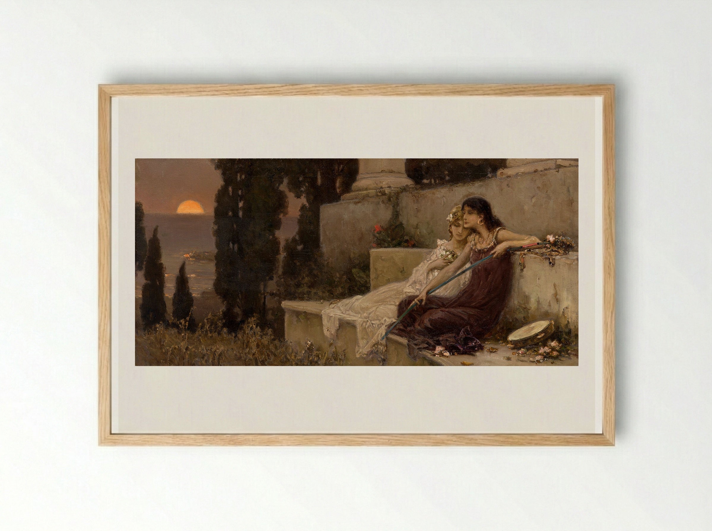 Evening Silence - Wilhelm Kotarbinski - Framed Print Wood