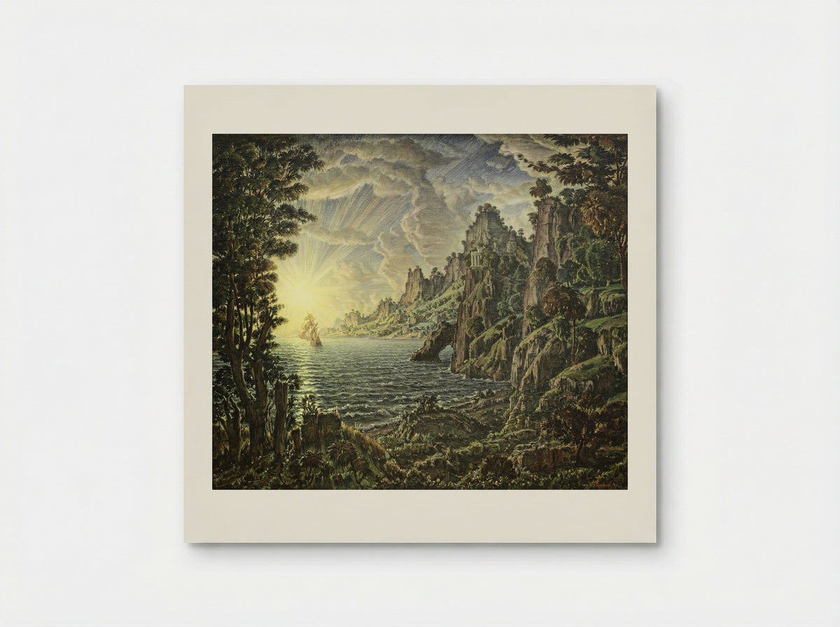 Evening Sun - Konstantin Bogaevsky - Poster