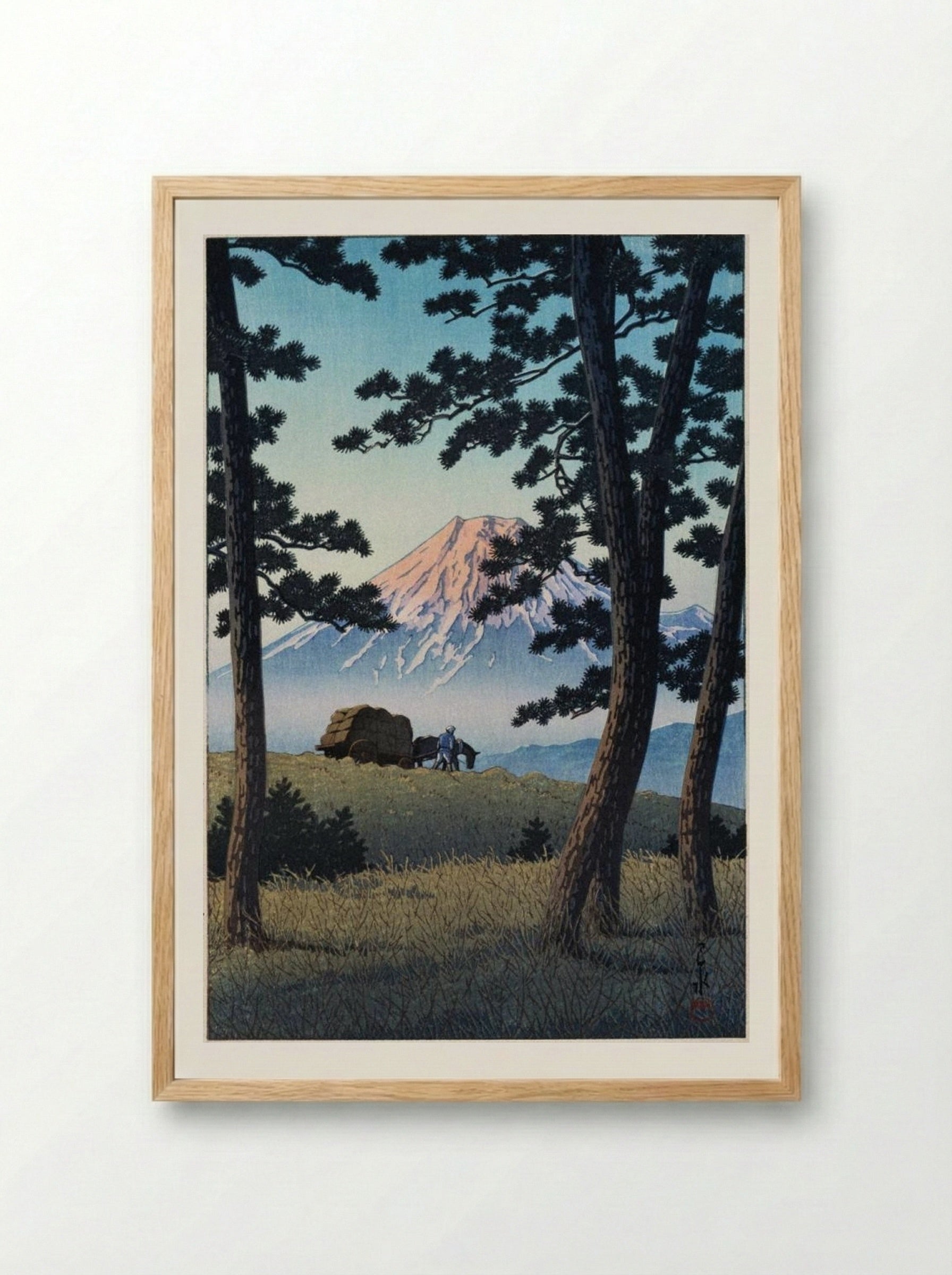 Evening at Tagonoura - Hasui Kawase - Framed Print Wood