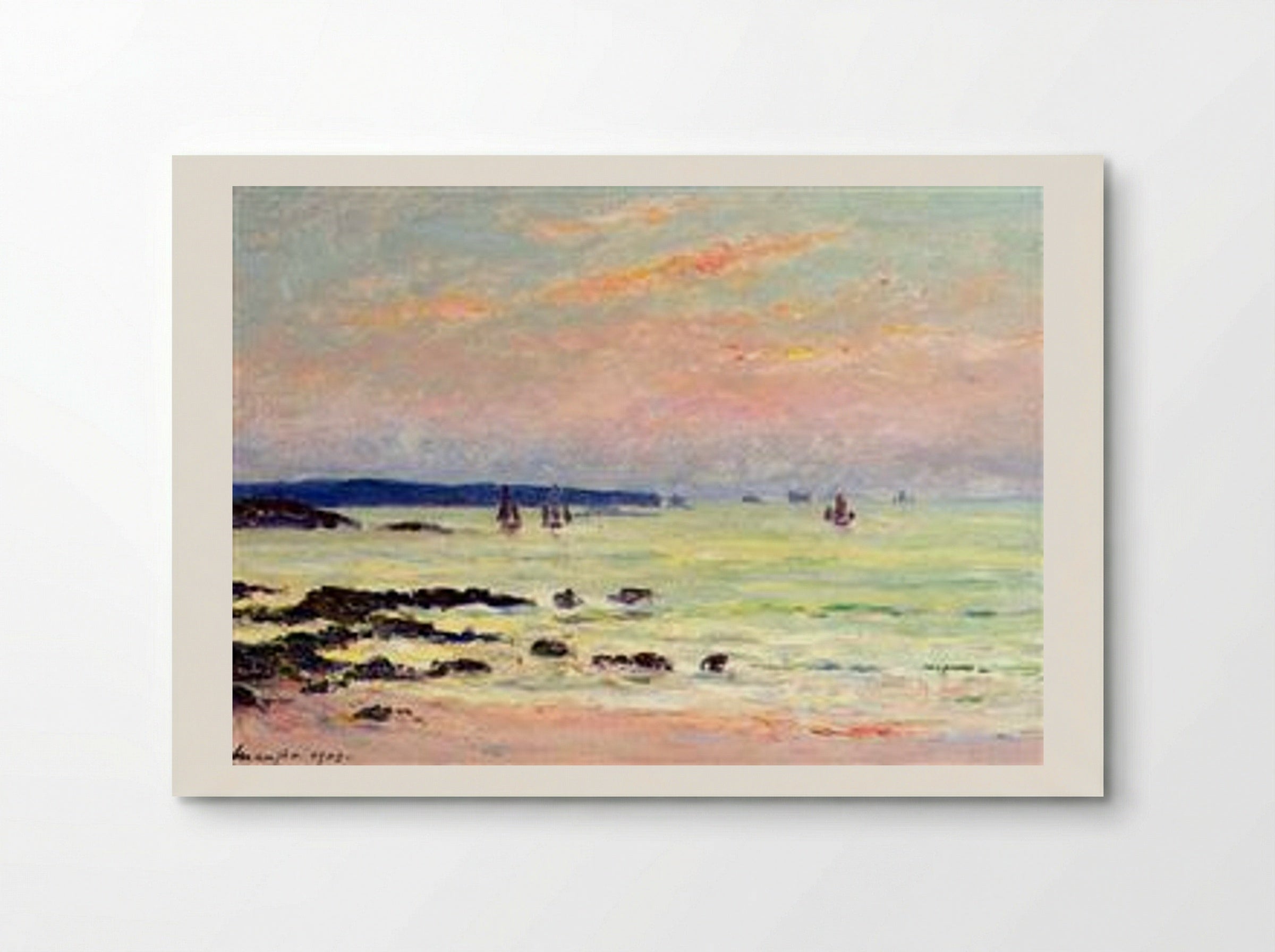 Evening at the Sea - Maxime Maufra - Poster