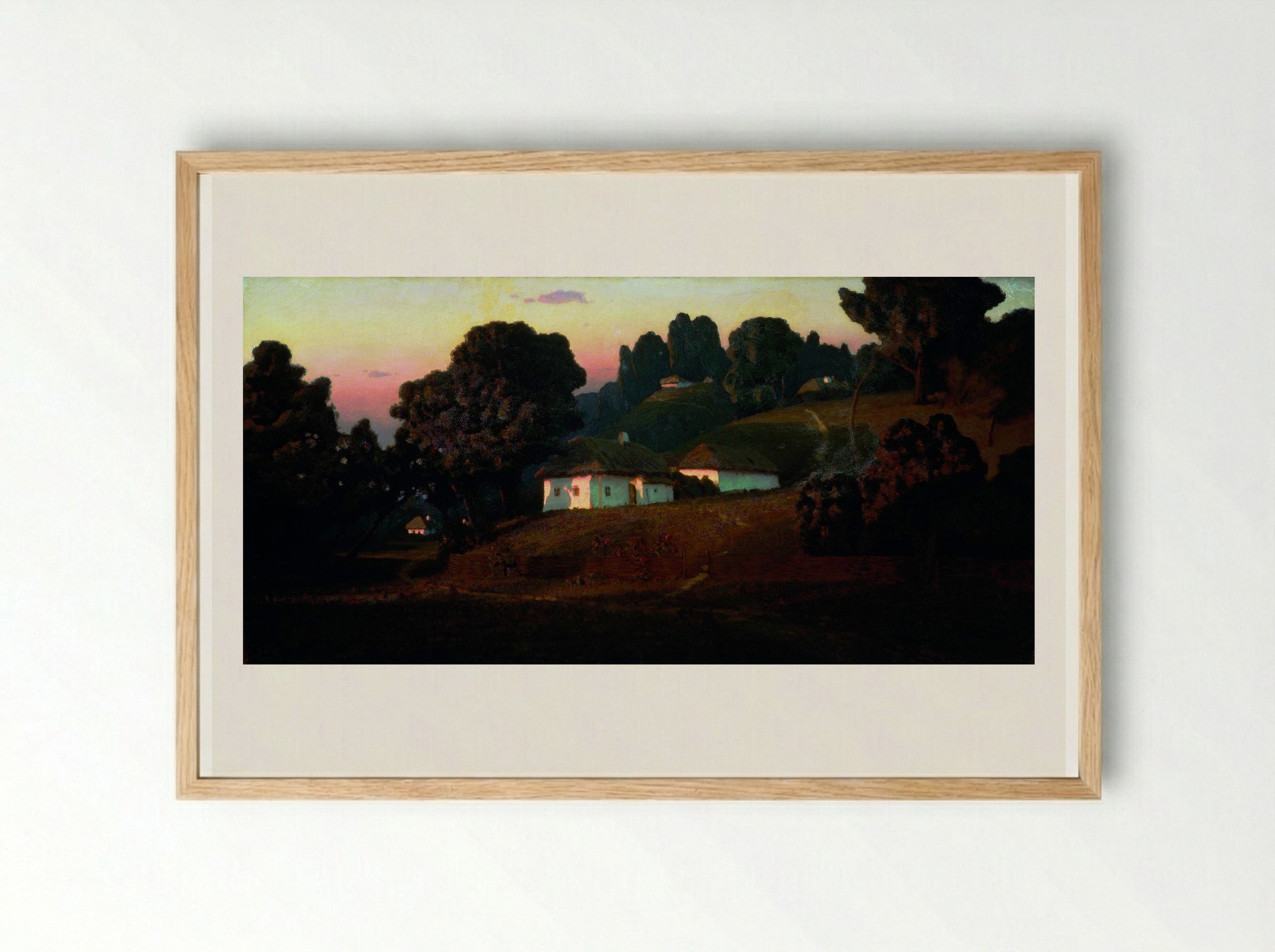 Evening in Ukraine - Arkhip Kuindzhi - Framed Print Wood