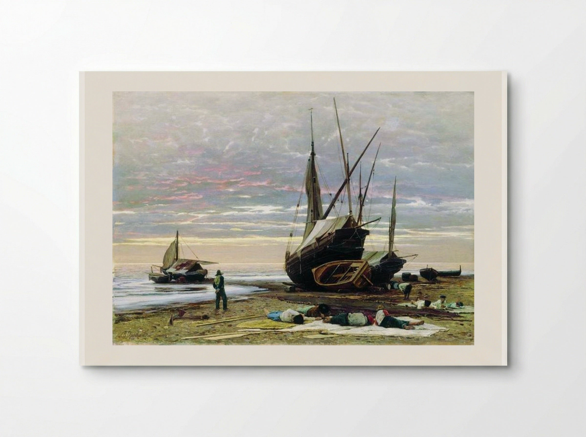 Evening. Seashore. - Volodymyr Orlovsky - Poster