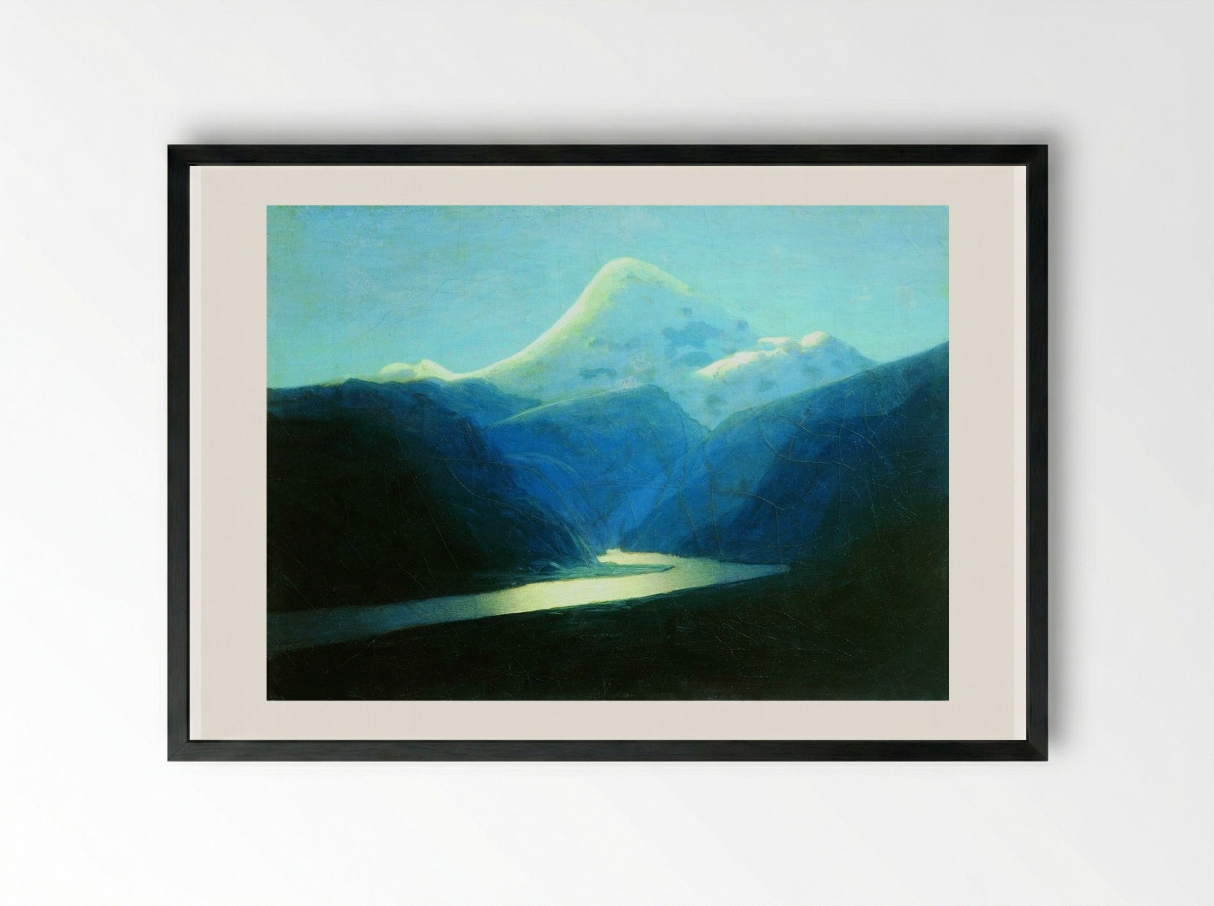 Evening - Arkhip Kuindzhi - Framed Print Black