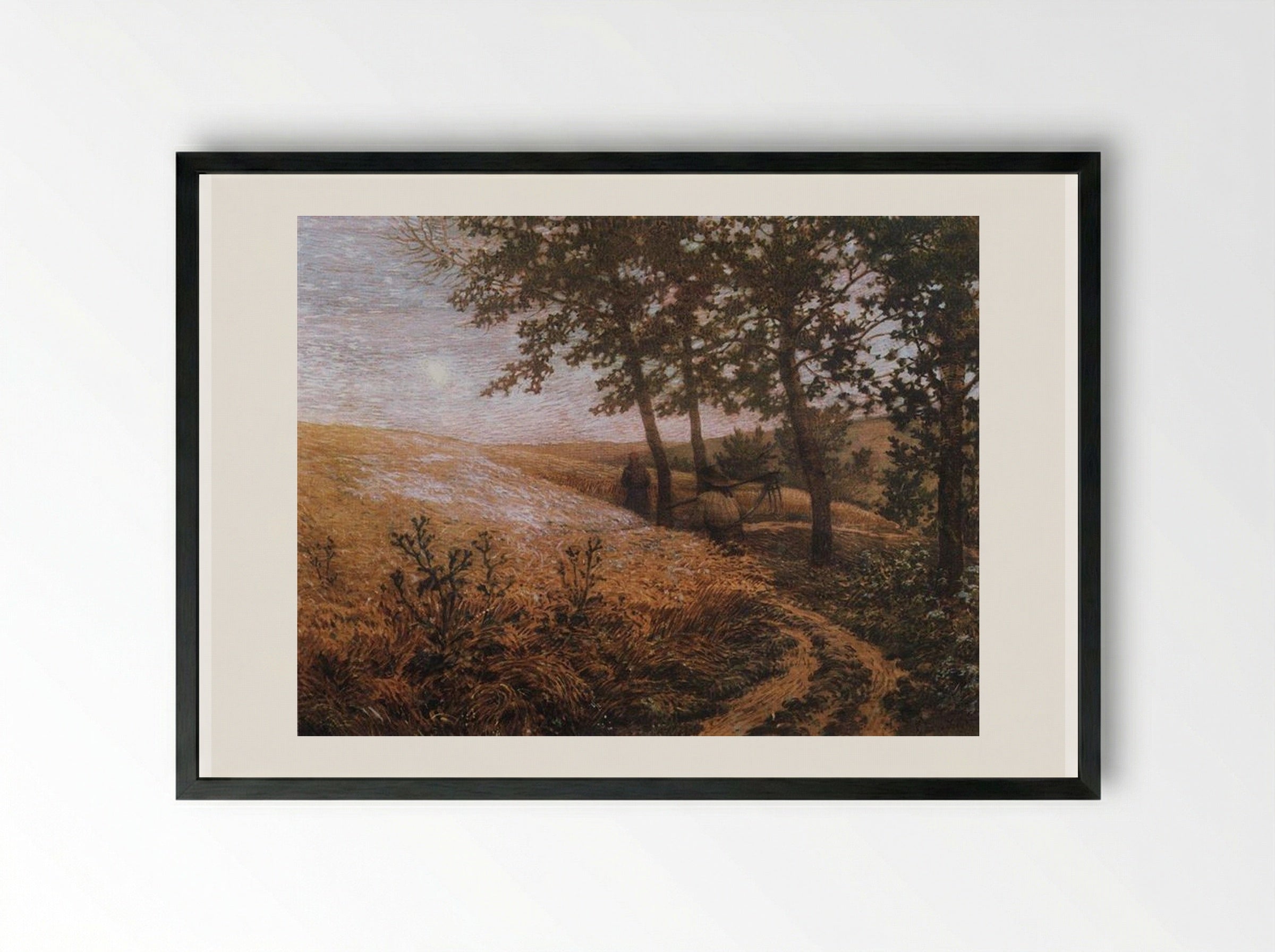 Evening - Konstantin Bogaevsky - Framed Print Black