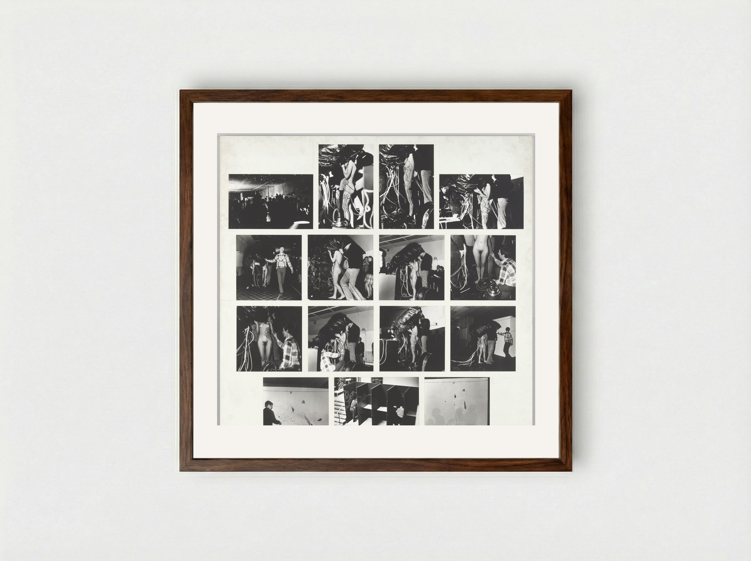 Event in Haags Gemeentemuseum - Pieter Boersma - Framed Print Dark Wood