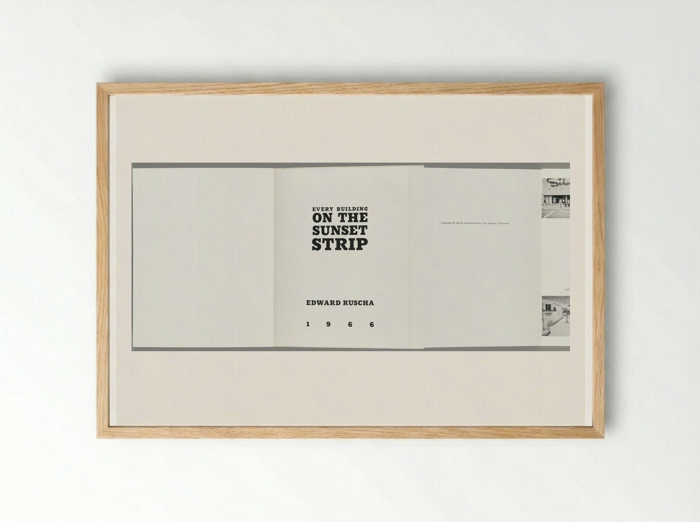 Every Building on the Sunset Strip - Edward Ruscha - Framed Print Wood