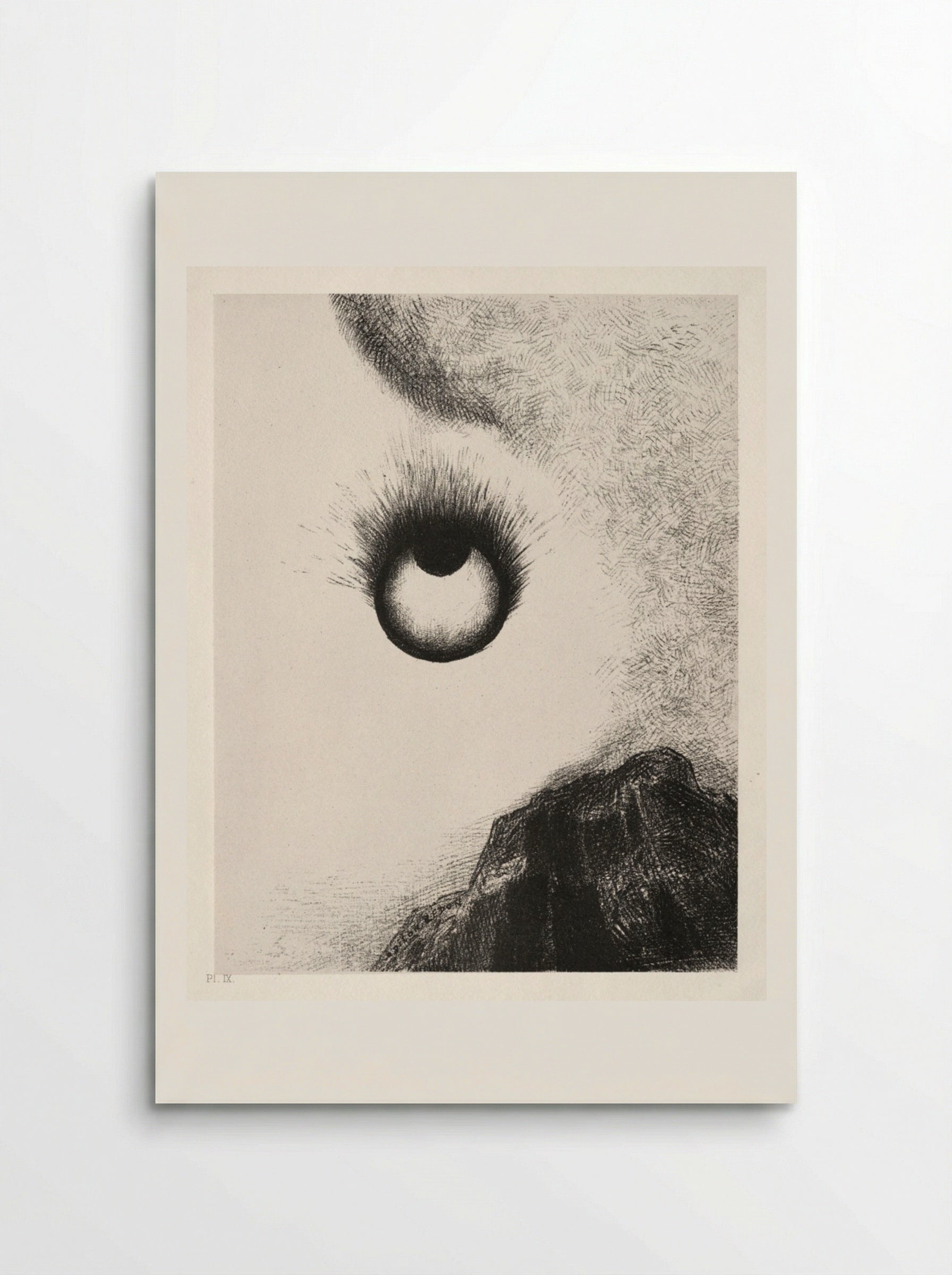 Everywhere Eyeballs are Aflame - Odilon Redon - Poster