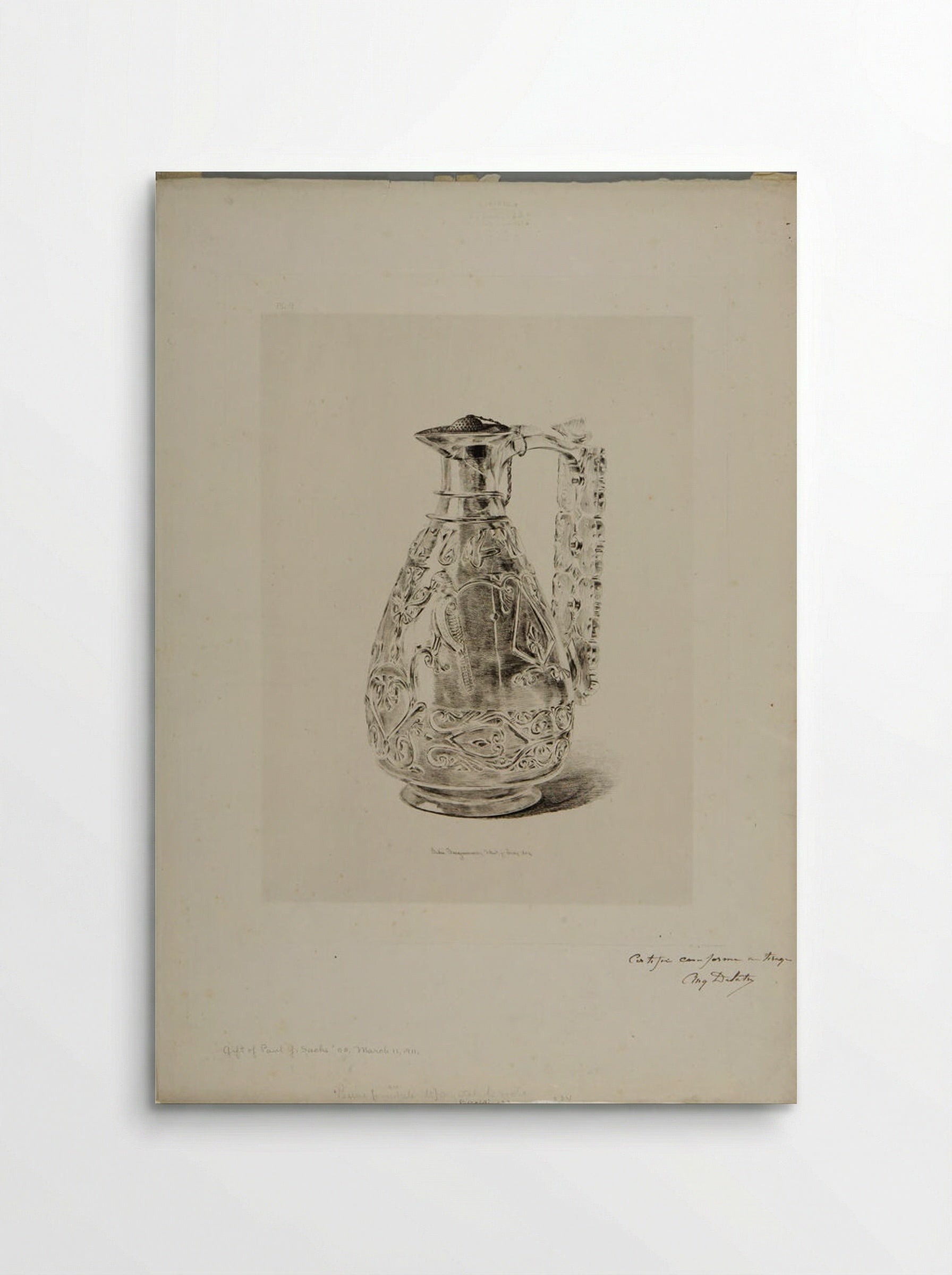 Ewer of Rock Crystal - Jules Ferdinand Jacquemart - Poster