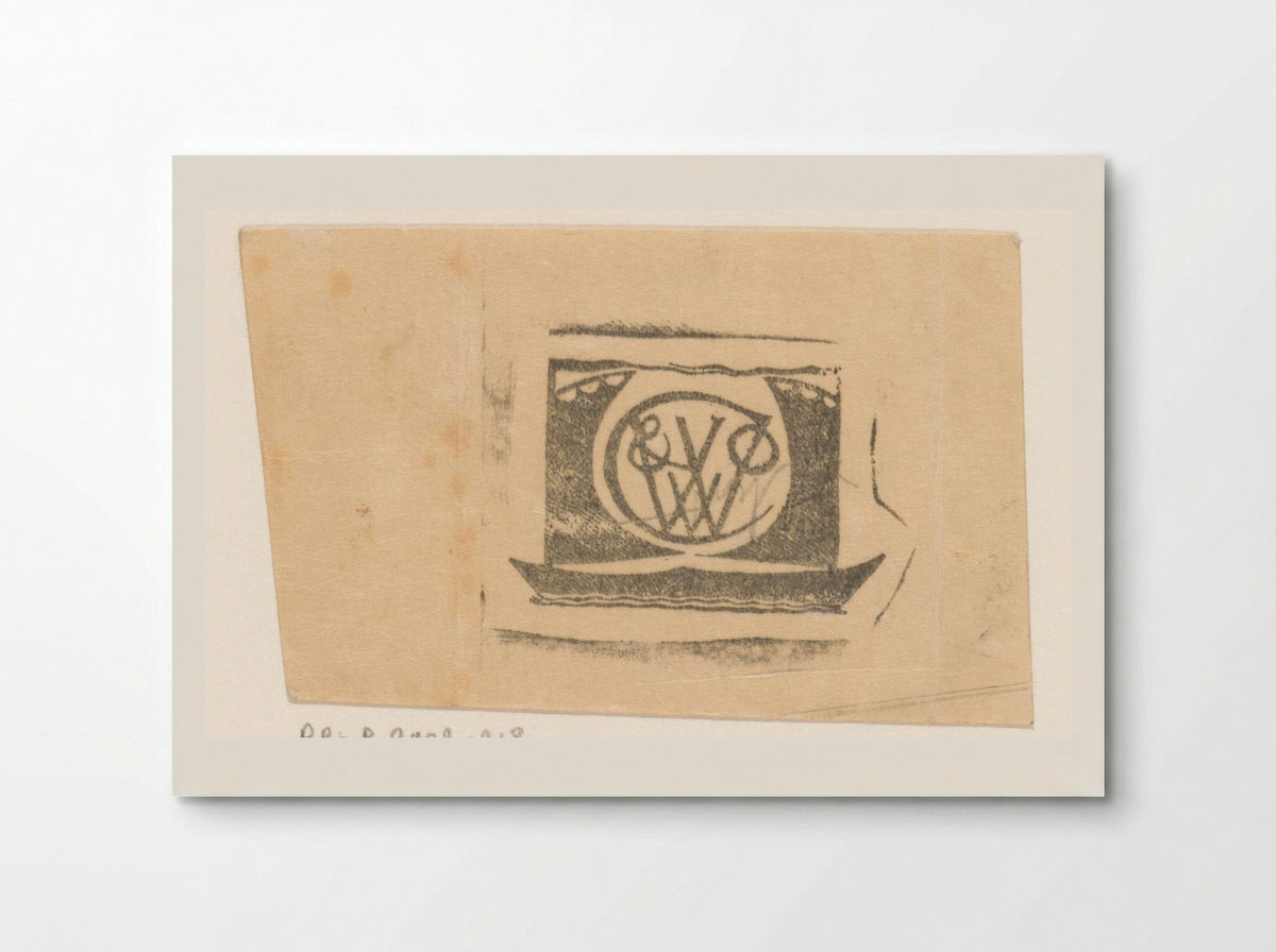 Ex libris voor E.J. van Wisselingh & Co - Gerrit Willem Dijsselhof - Poster