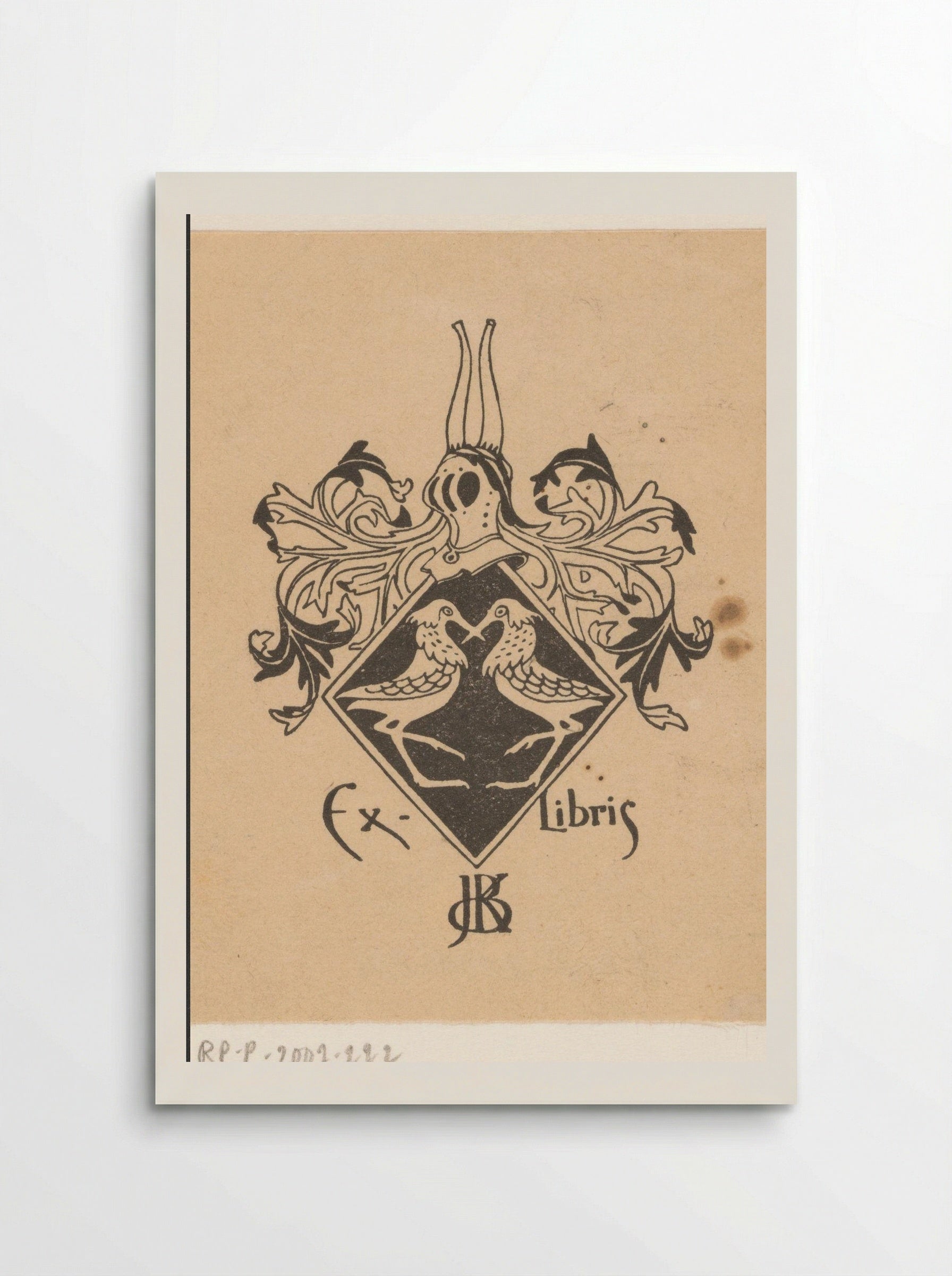 Ex libris voor Jeltje de Bosch Kemper - Gerrit Willem Dijsselhof - Poster