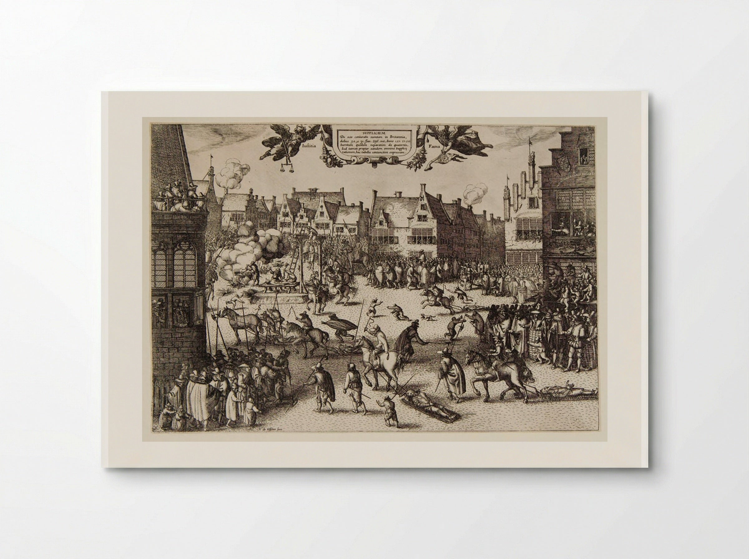Execution of the Conspirators in the Gunpowder Plot - Claes Jansz. Visscher - Poster