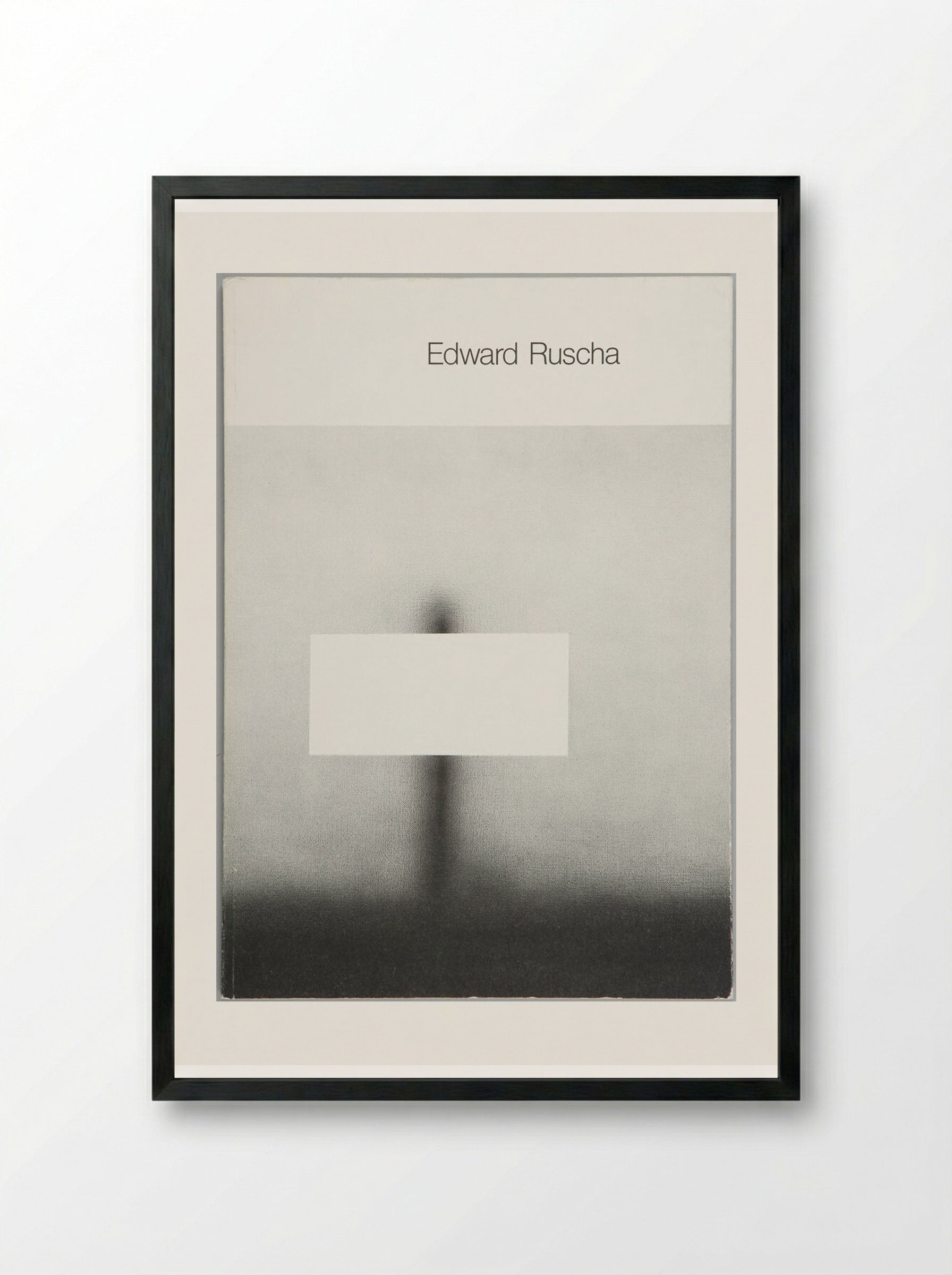 Exhibition Catalogue Cover - Edward Ruscha - Framed Print Black