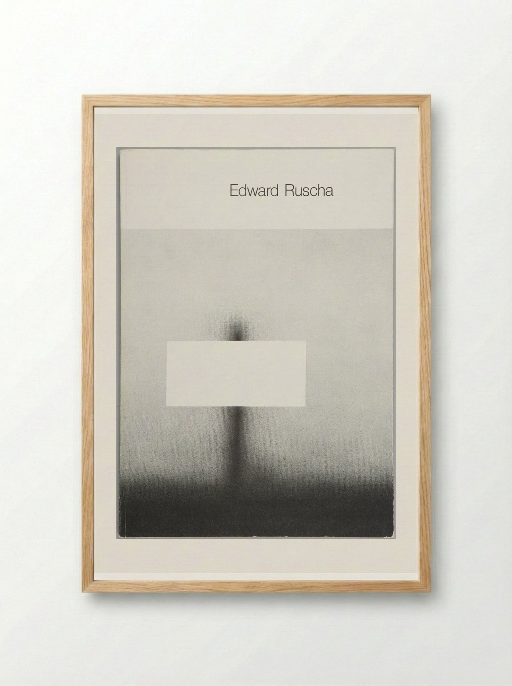 Exhibition Catalogue Cover - Edward Ruscha - Framed Print Wood
