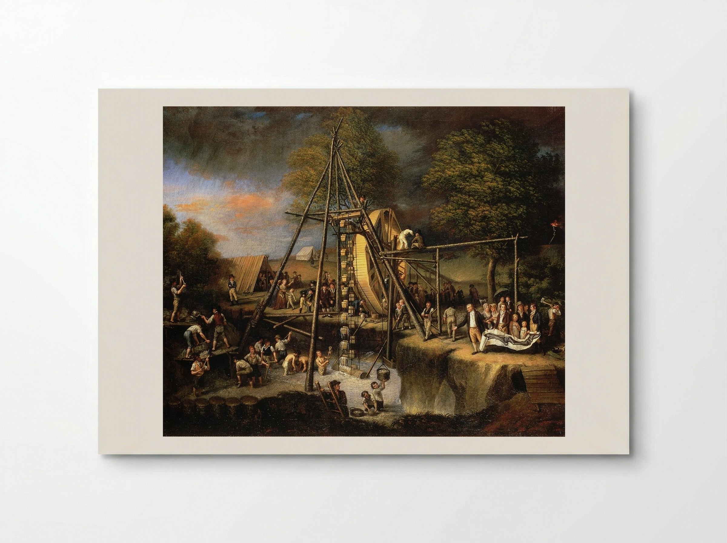 Exhumation of the Mastodon - Charles Willson Peale - Poster