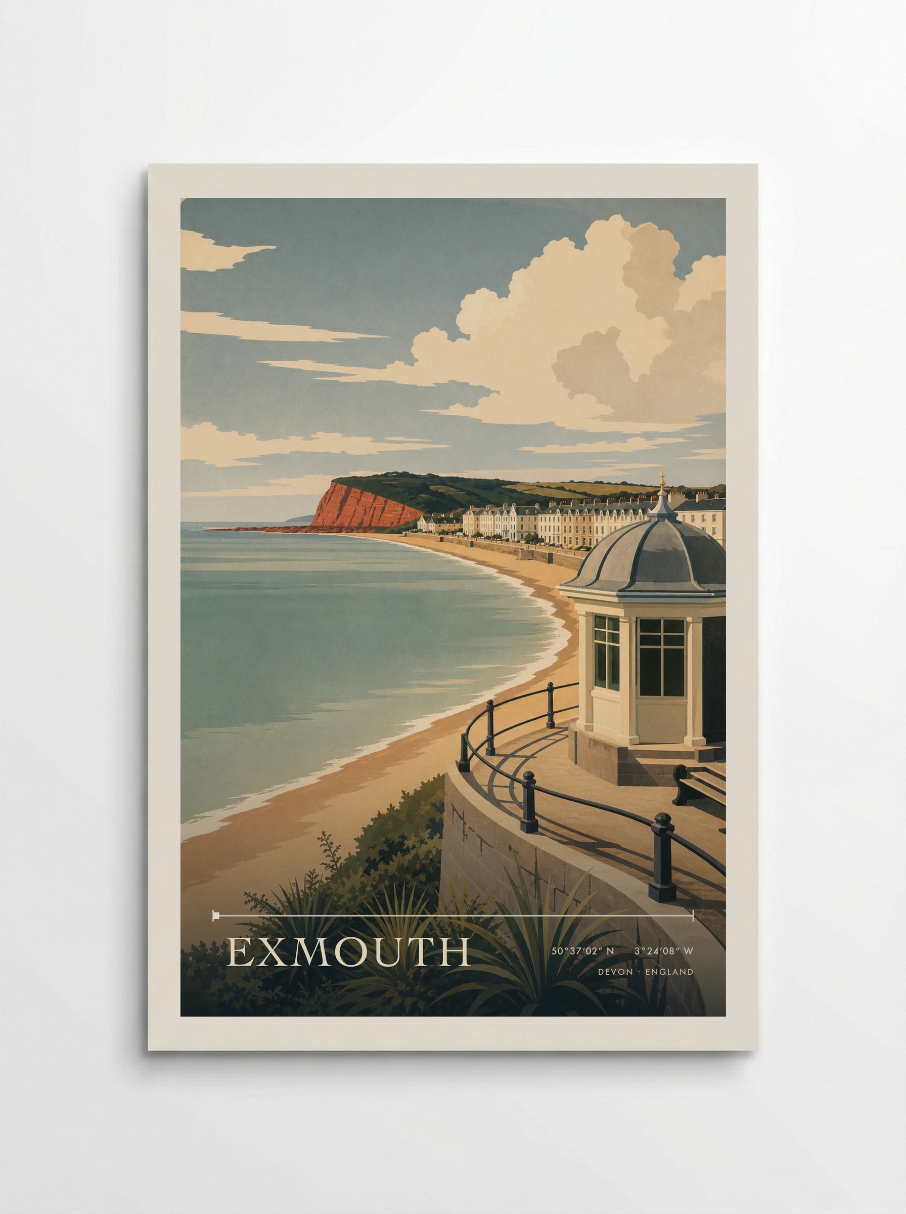 Exmouth Devon England Travel Poster - Poster
