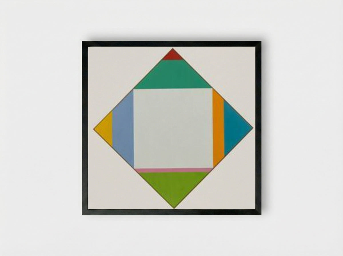 Expansion in Four Directions - Max Bill - Framed Print Black