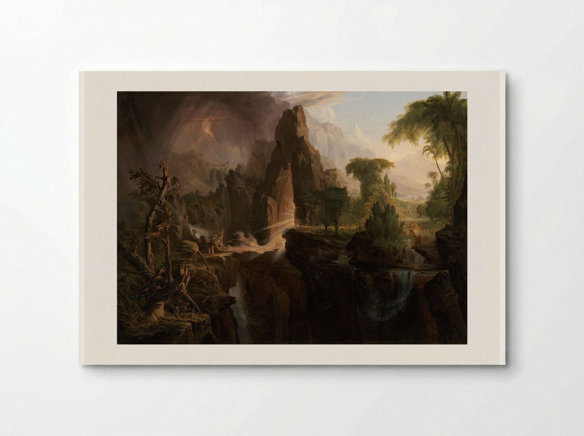 Expulsion from the Garden of Eden - Thomas Cole - Poster