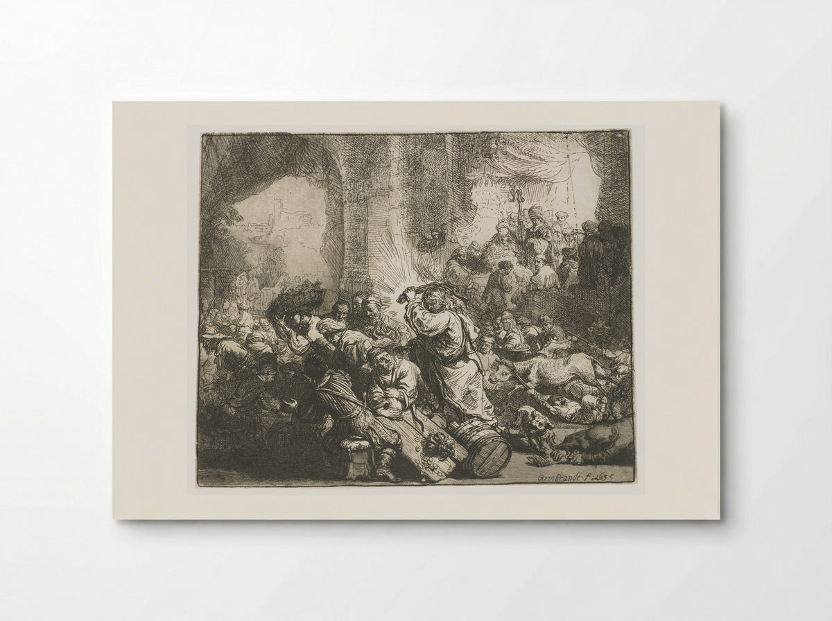 Expulsion of the Money Changers from the Temple - Jean de Bary - Poster