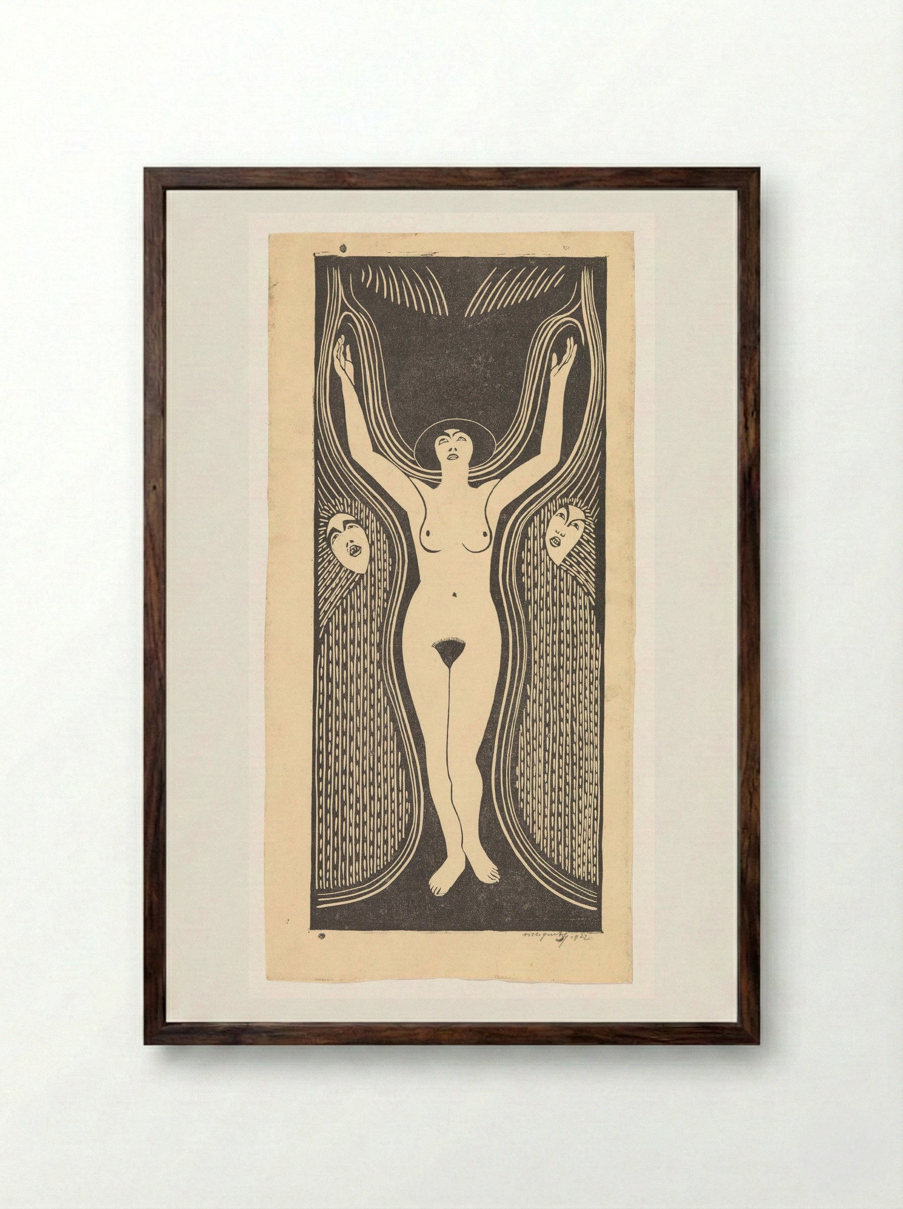 Extase - Samuel Jessurun de Mesquita - Framed Print Dark Wood