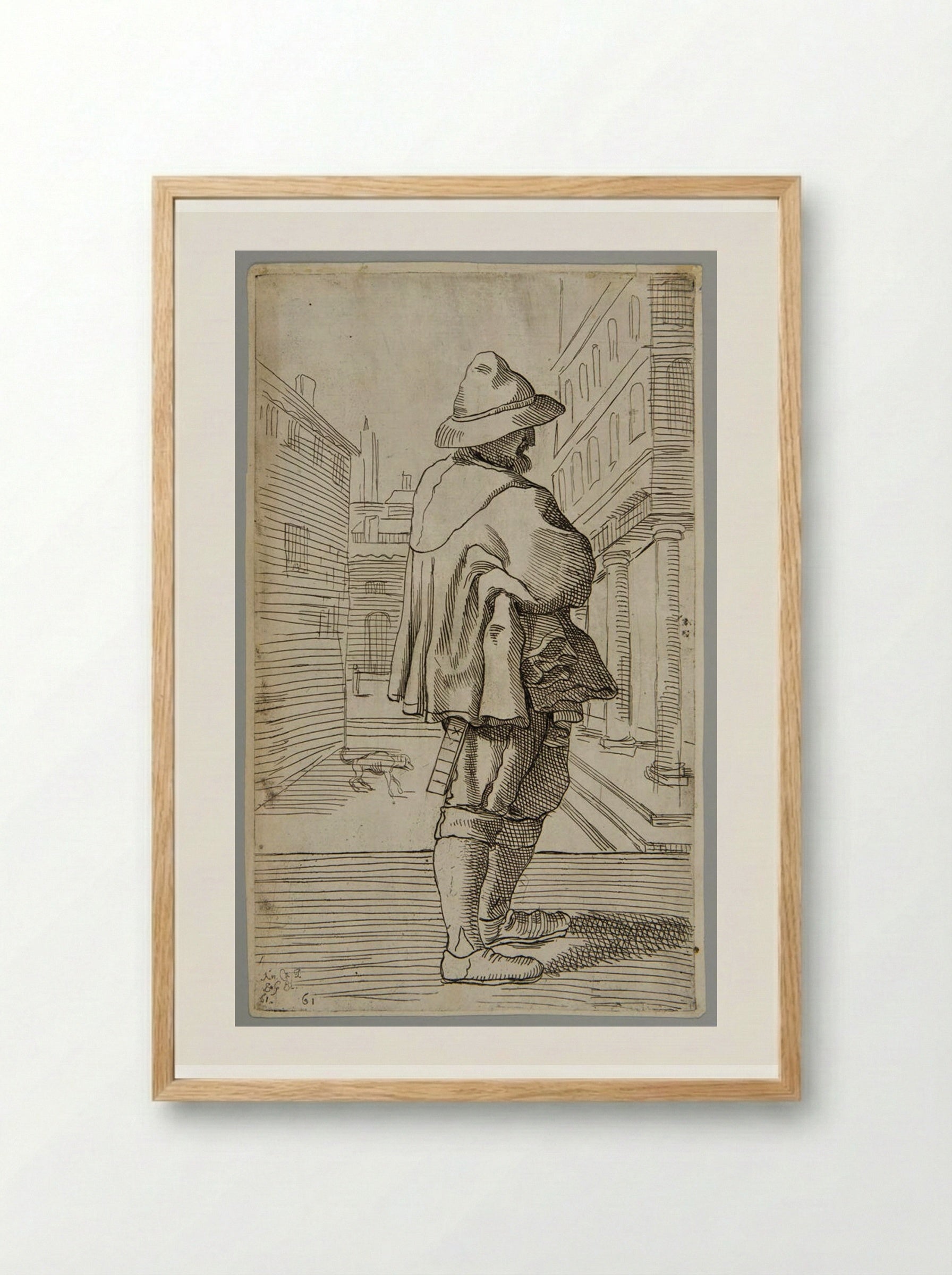 Extraordinary Merchant!, plate 6 - Simon Guillain - Framed Print Wood