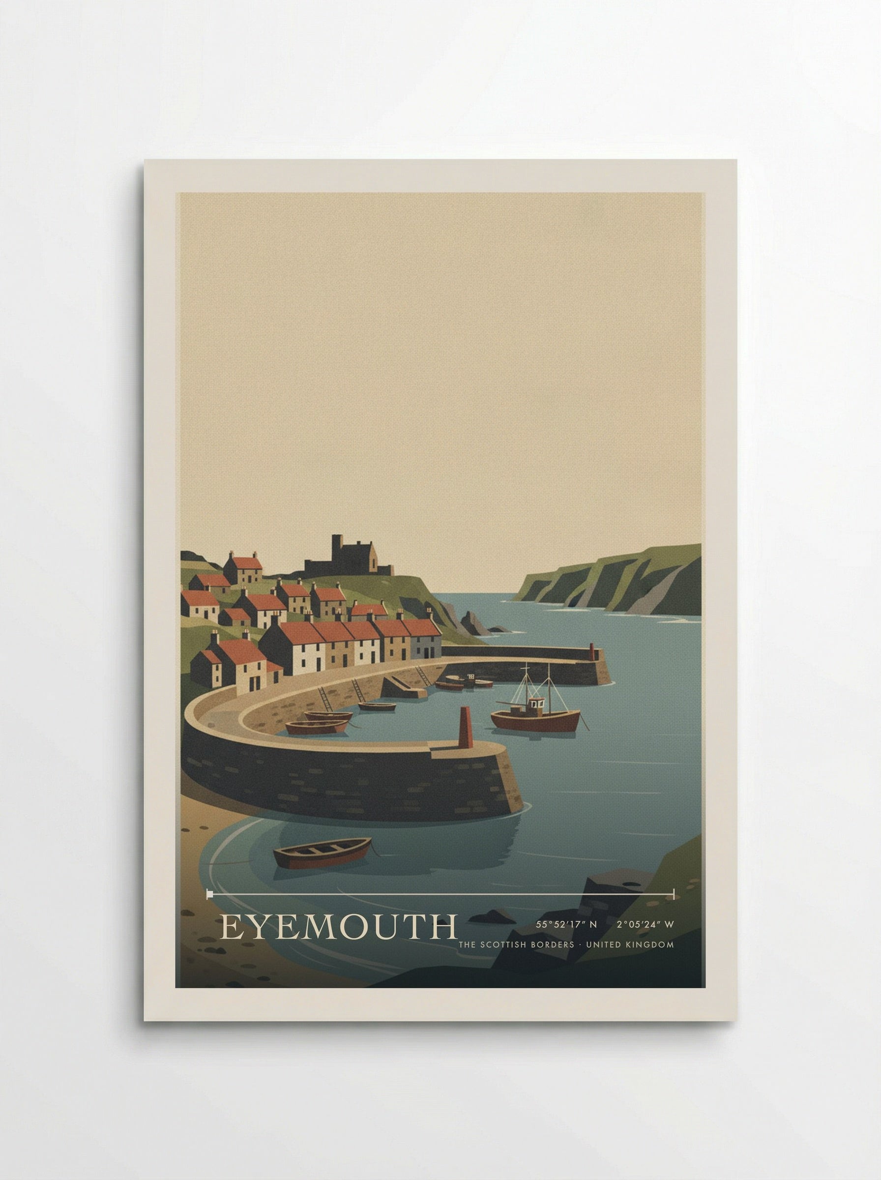 Eyemouth The Scottish Borders United Kingdom Travel Poster - Poster