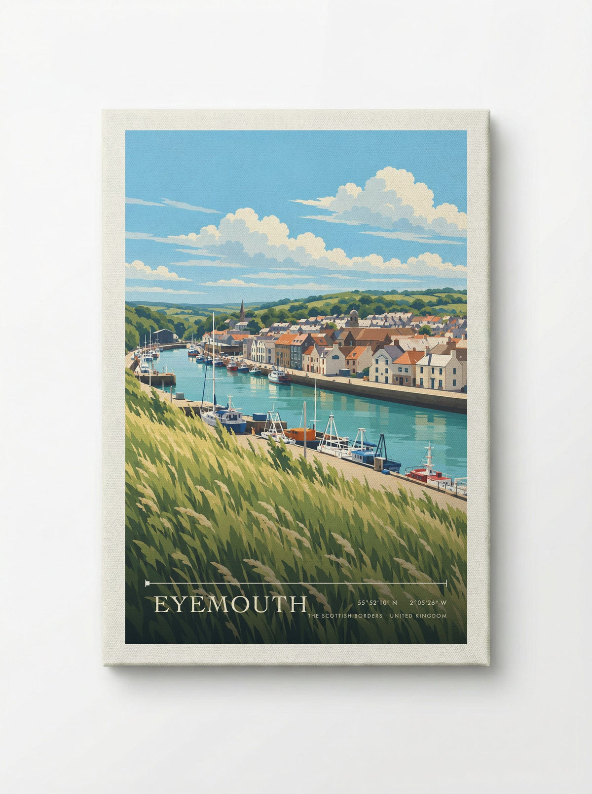 Eyemouth, The Scottish Borders | Travel Poster - Canvas