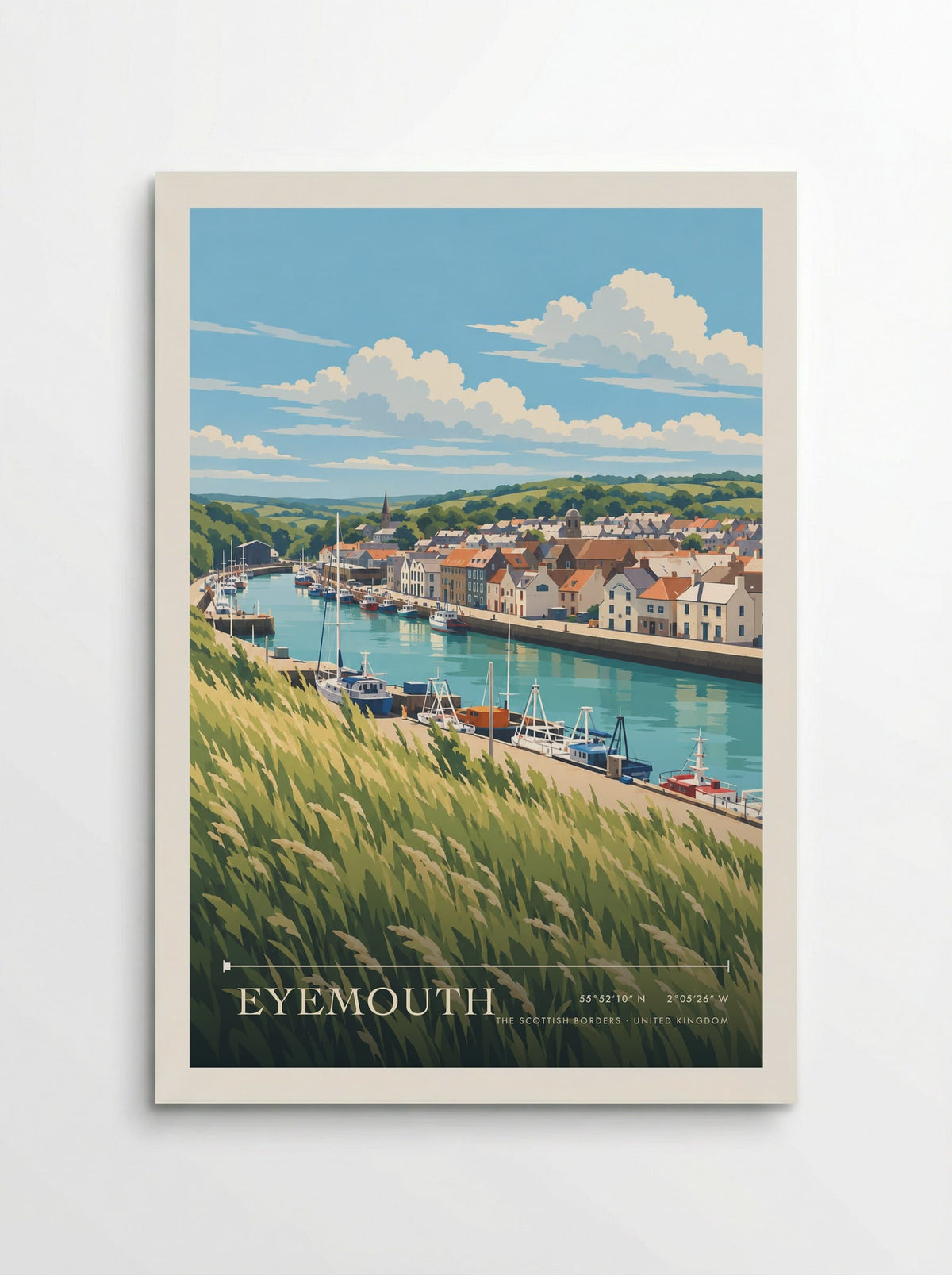 Eyemouth, The Scottish Borders | Travel Poster - Poster