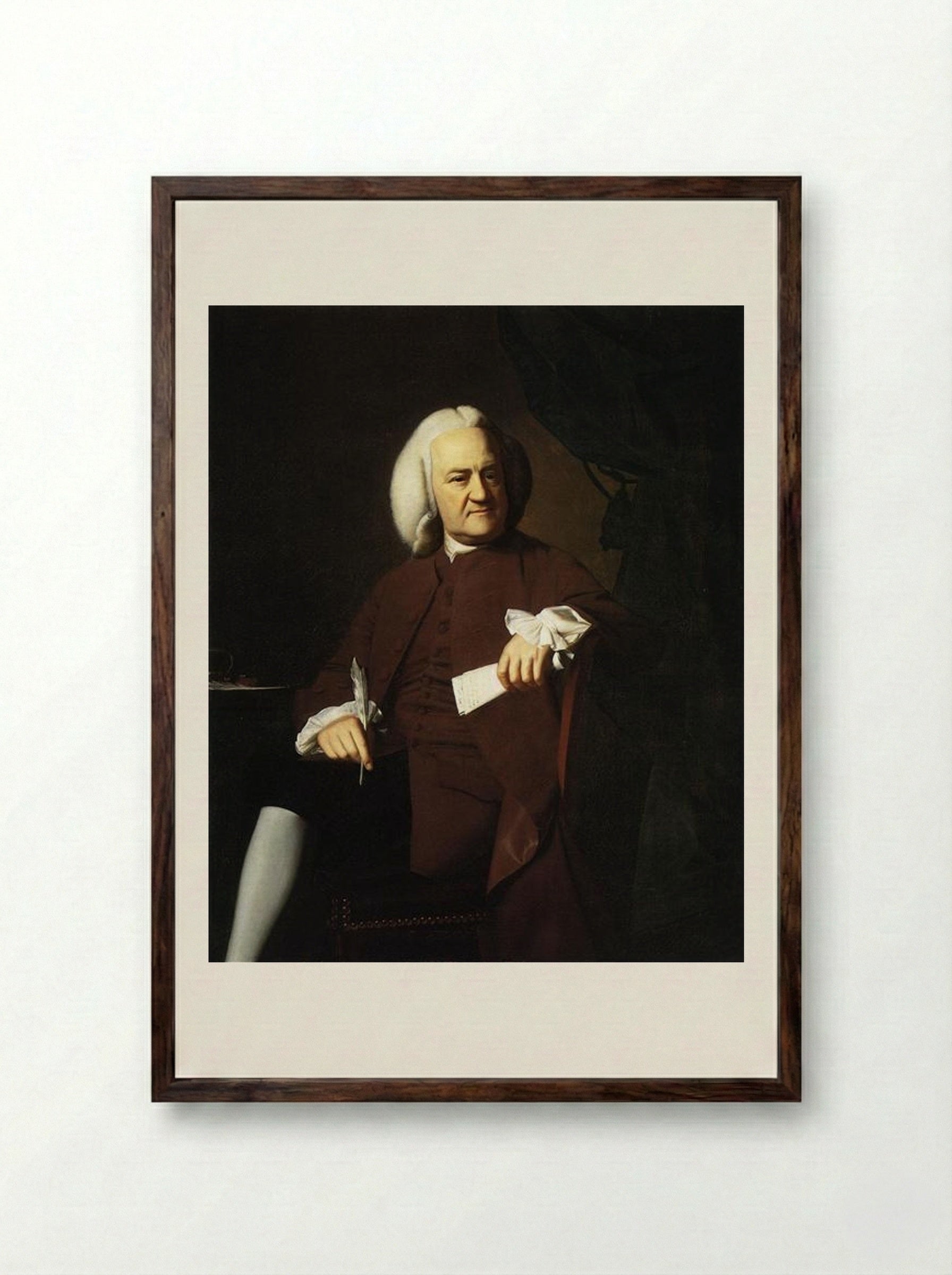 Ezekiel Goldthwait - John Singleton Copley - Framed Print Dark Wood