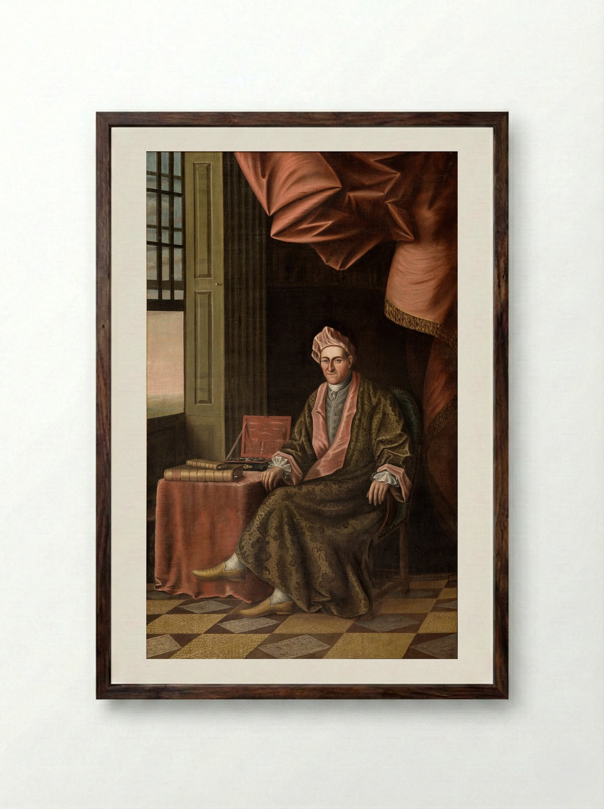 Ezekiel Hersey - Edward Savage - Framed Print Dark Wood