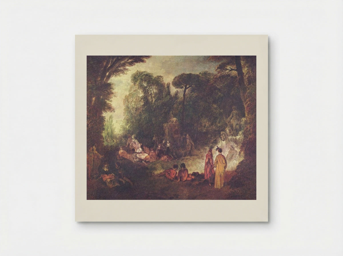 Fête Champêtre - Antoine Watteau - Poster