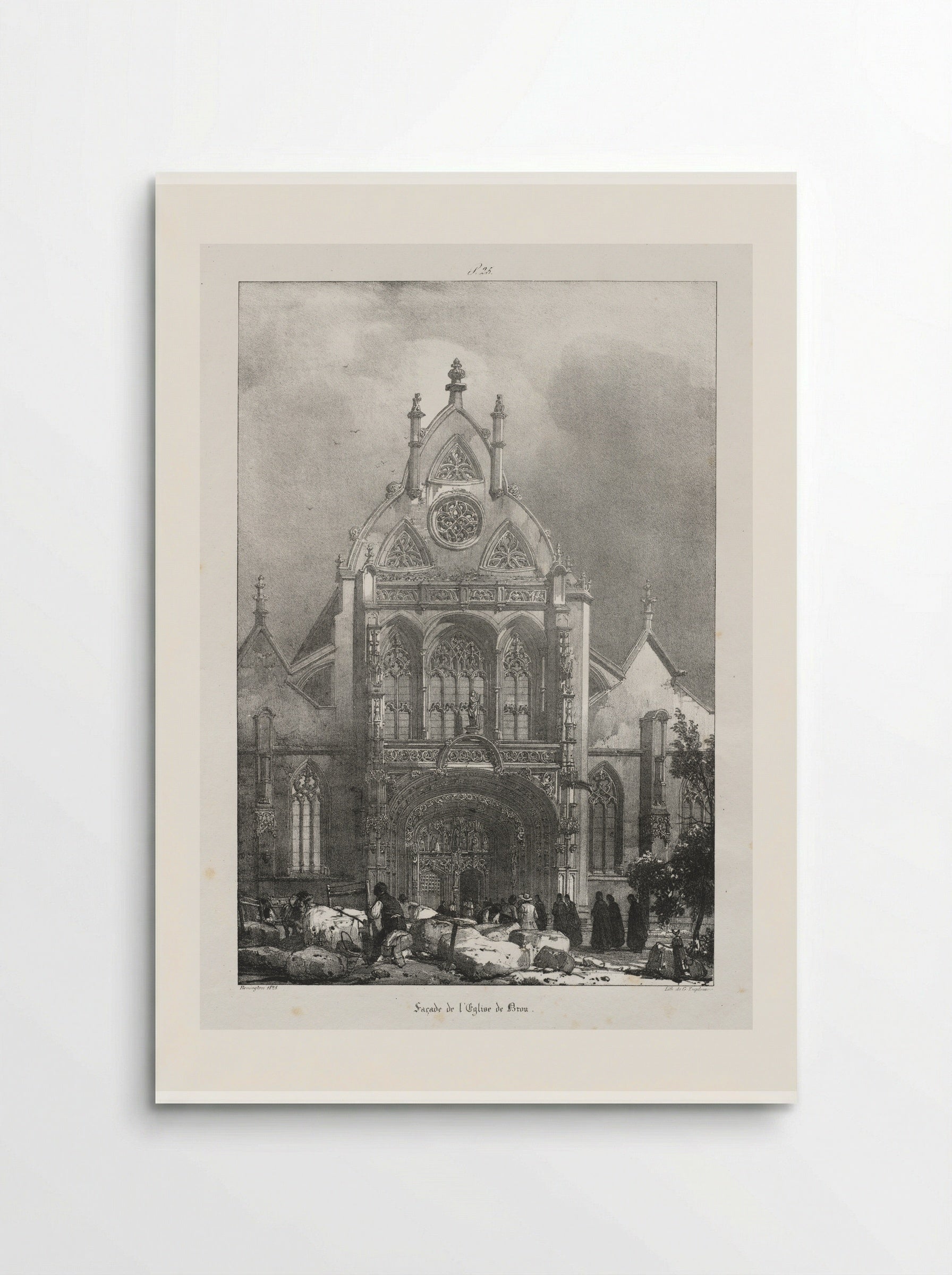 Façade de l'Eglise de Brou - Richard Parkes Bonington - Poster