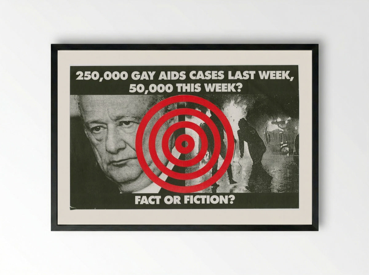 Fact or Fiction - Avram Finkelstein - Framed Print Black